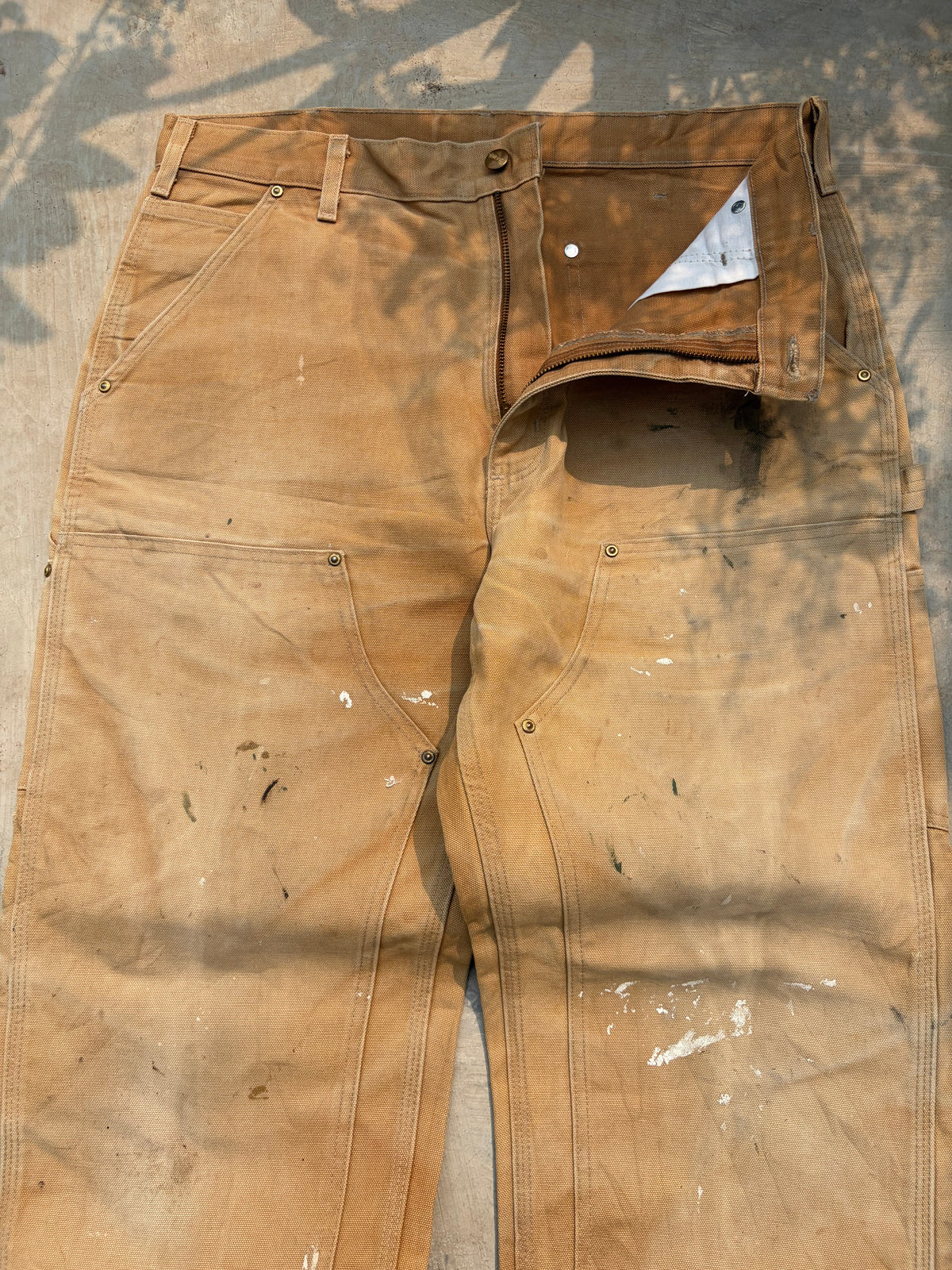 Vintage Carhartt Painted & Faded Double Knee 36