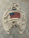 Vintage 90s Polo Ralph Lauren 67 Flag Knitwear M