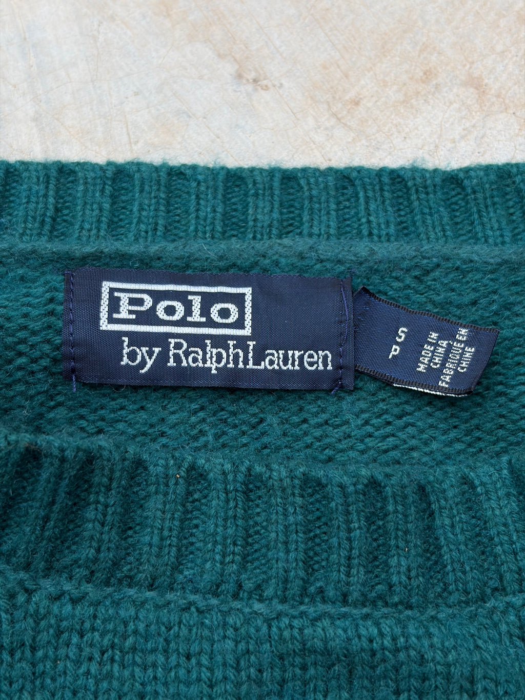 Vintage 00s Polo Ralph Lauren Bear Knit Sweater S