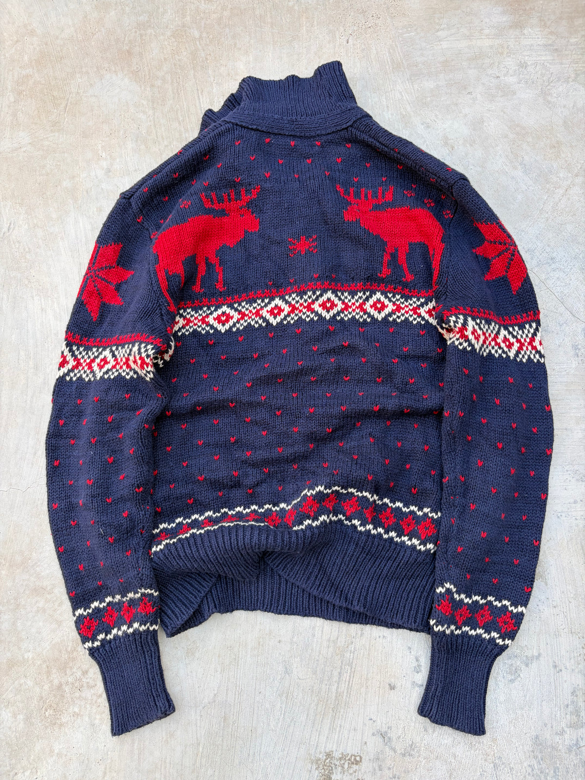 Vintage Polo Ralph Lauren Reindeer Knit Sweater M