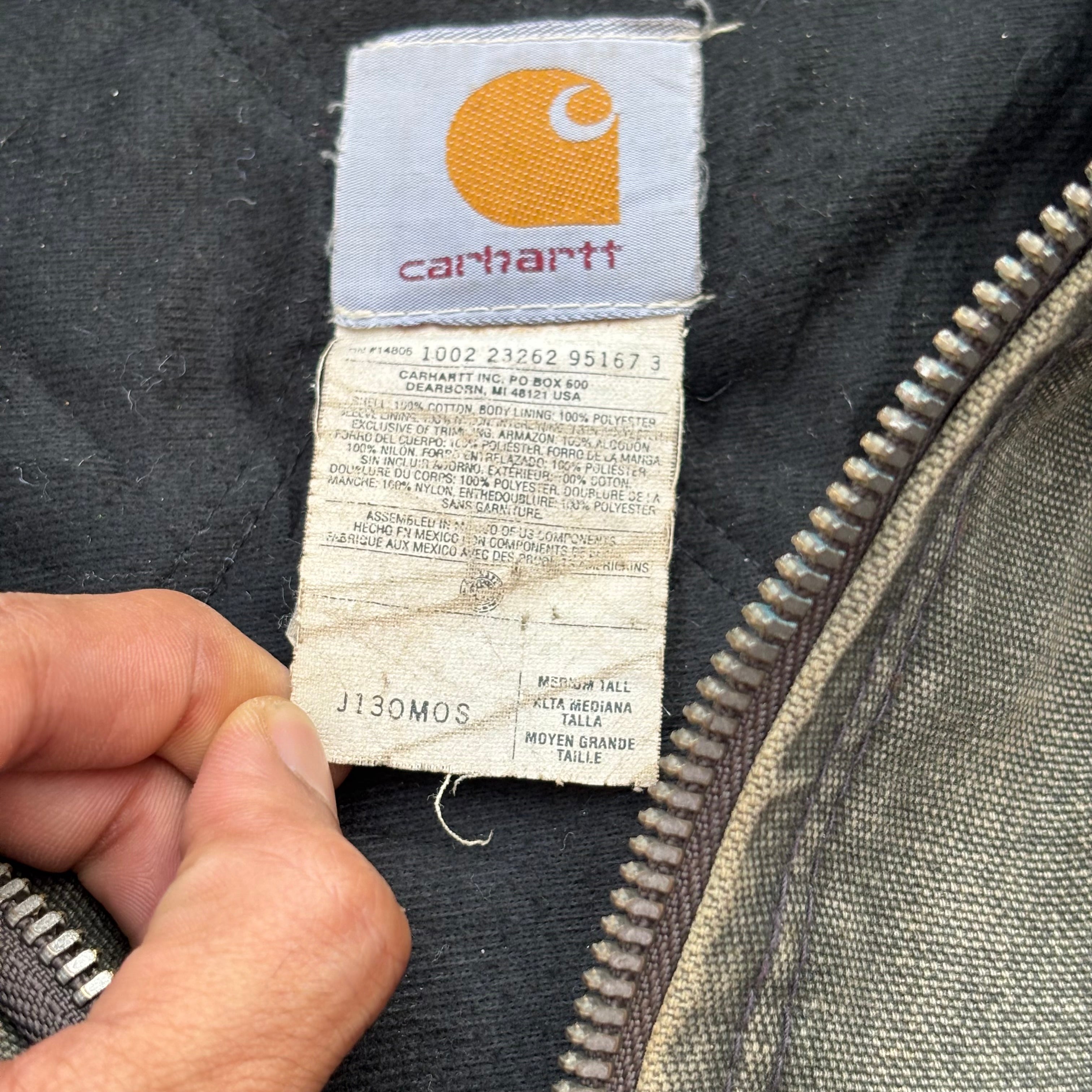 Vintage 00s Thrashed Sunfaded Carhartt Active Jacket Mos M