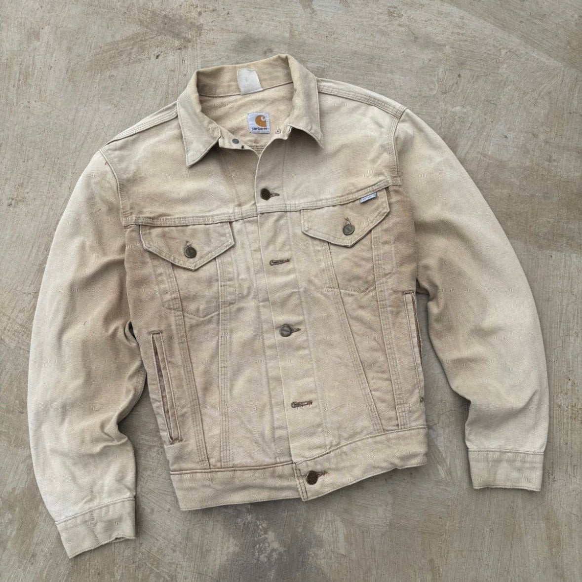 Vintage 80s 1989 100th Anniversary Carhartt Denim Trucker S
