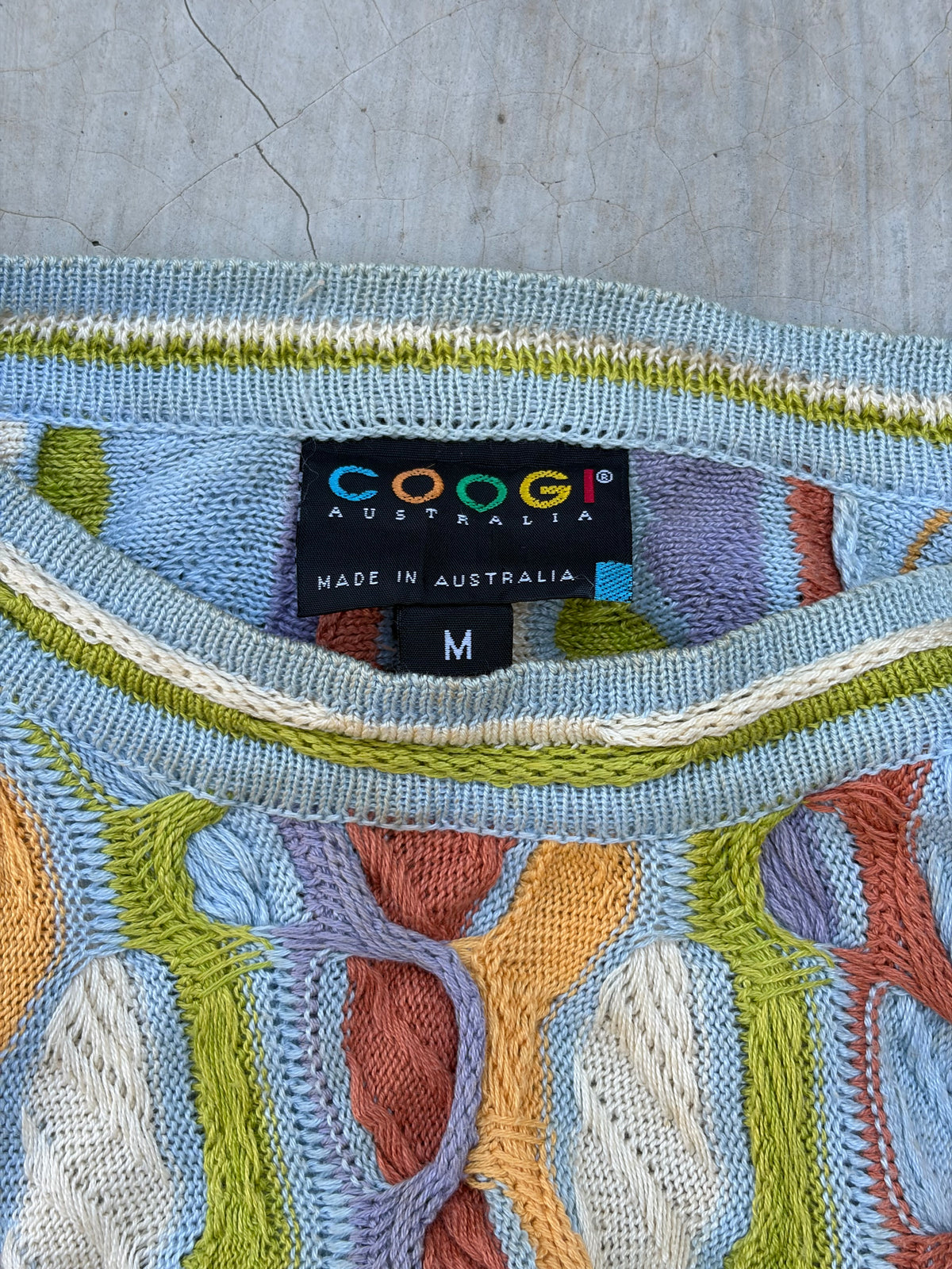 90s Vintage COOGI Australia 3D Knit Sweater M