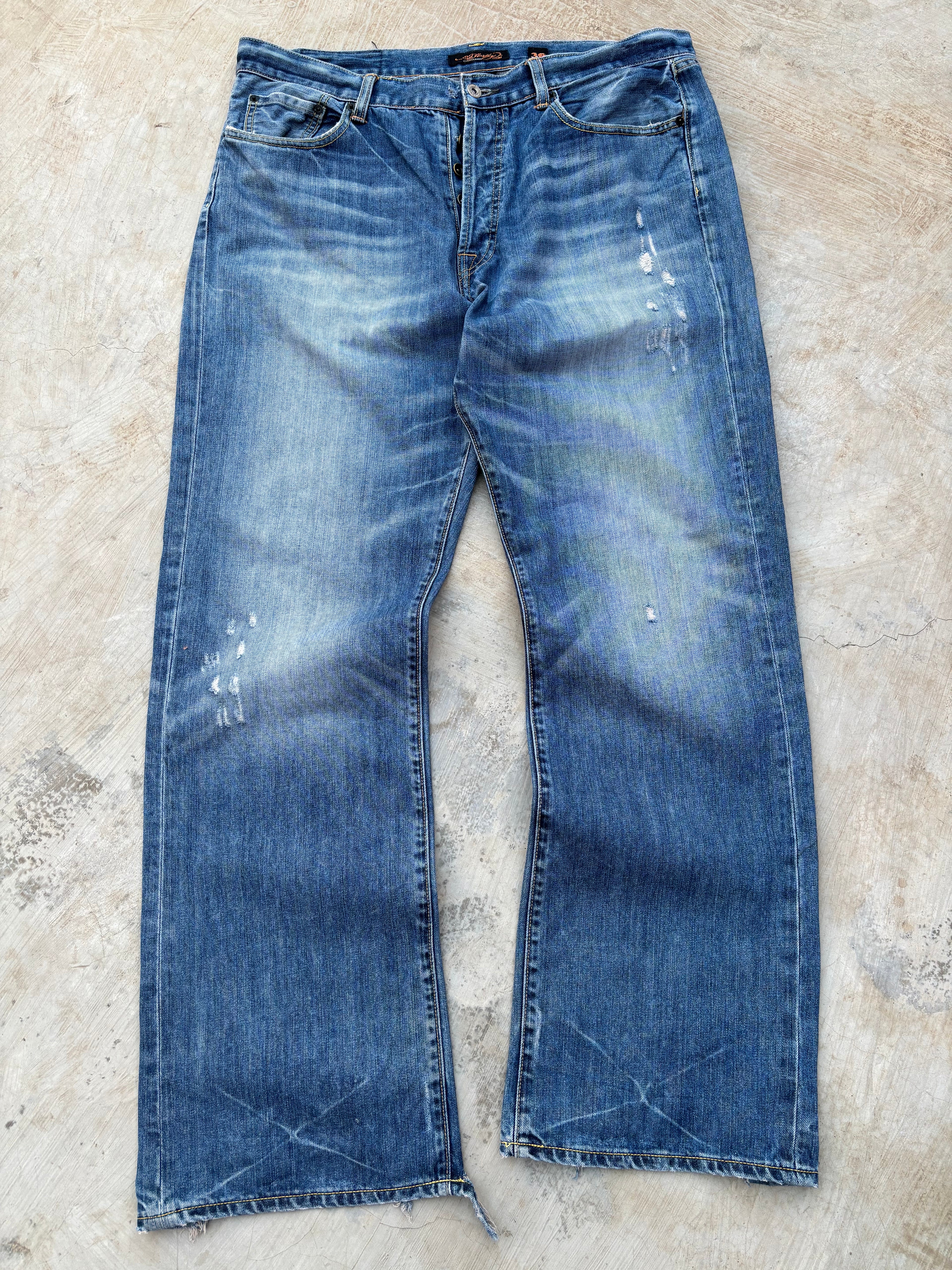 Vintage 00s Edhardy Bootcut Spellout Pant 38