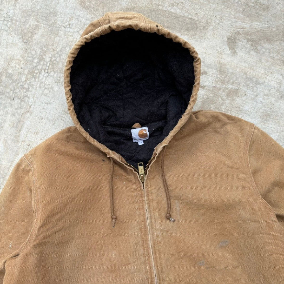 Vintage Sunfaded Carhartt Active Jacket BRN M