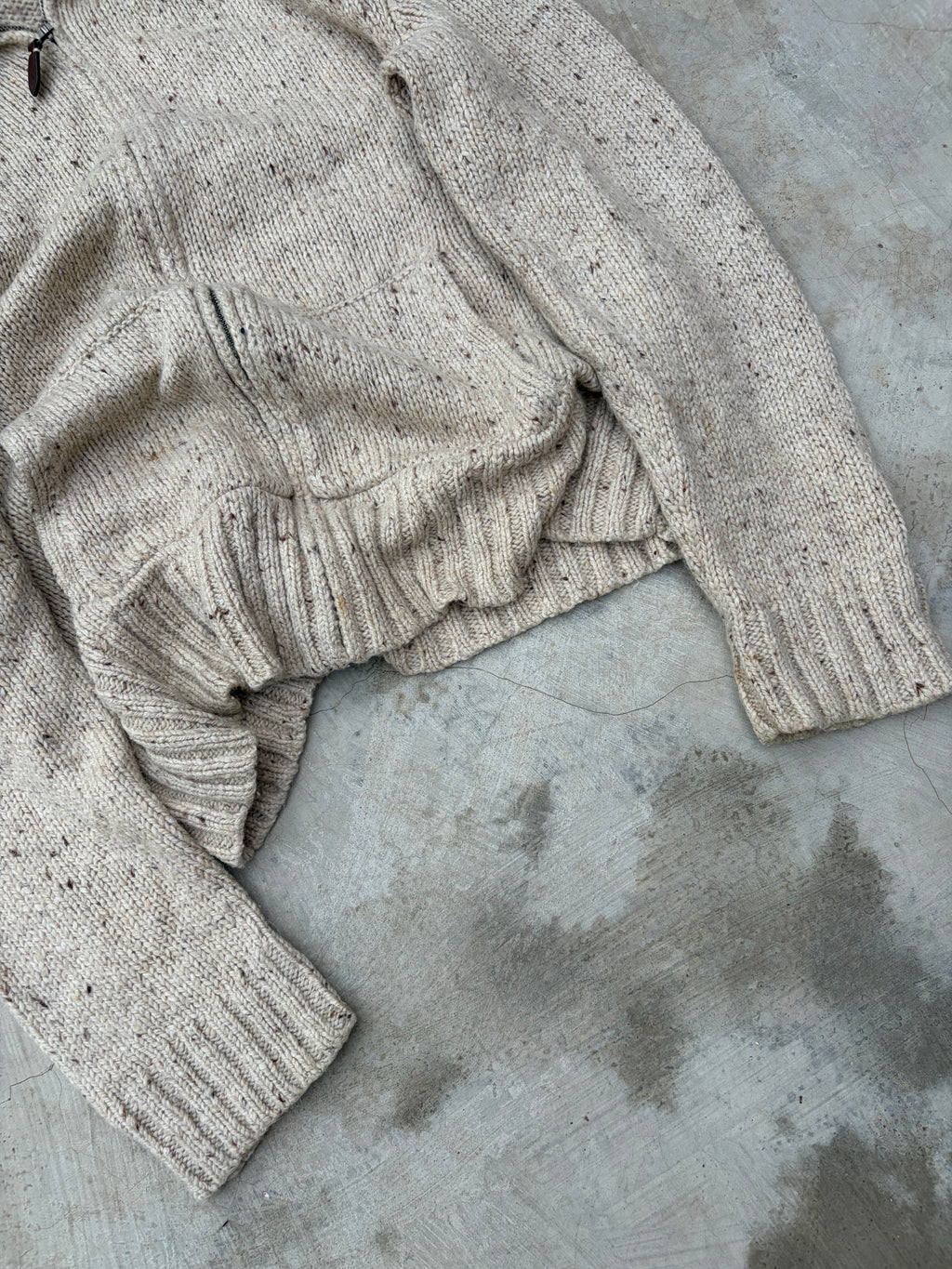Vintage 90s Polo Ralph Lauren Alpaca Wool Quarter-Zip Knit Sweater M/L
