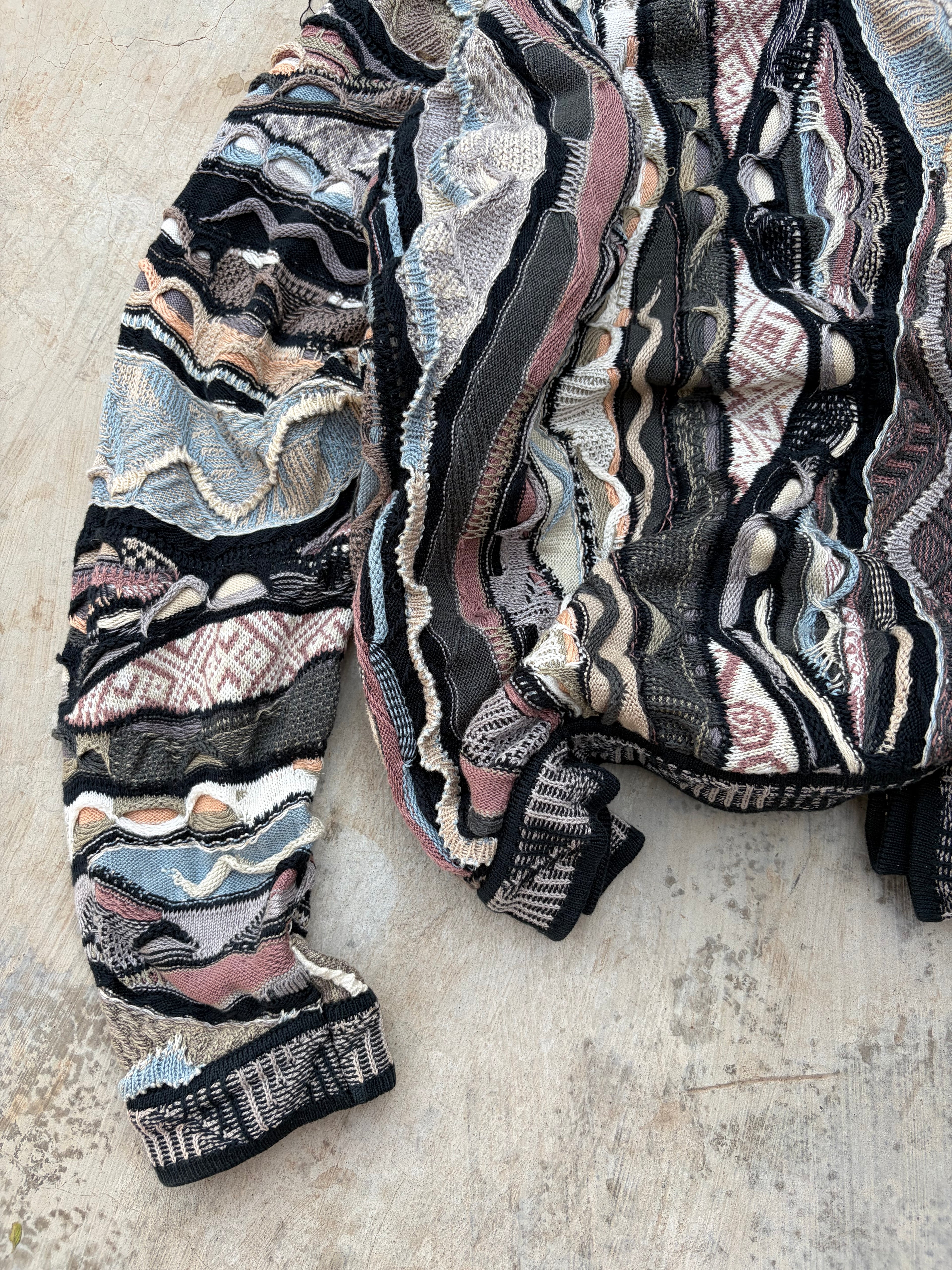 Vintage 90s Coogi 3D Knit Sweater L