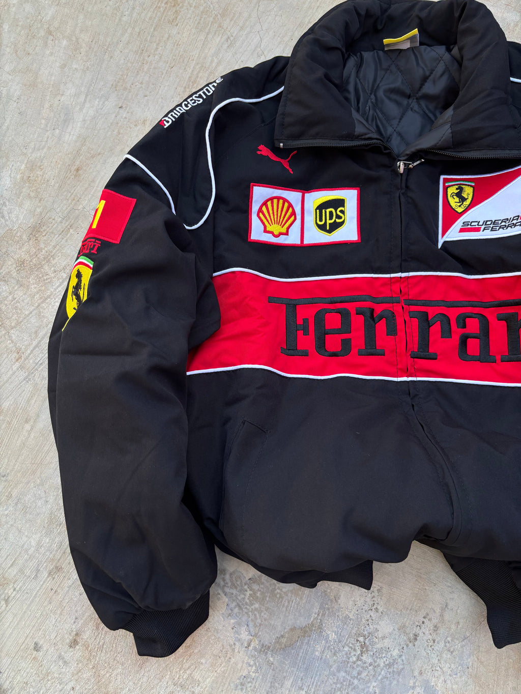 Vintage Ferrari Racing Style Jacket M