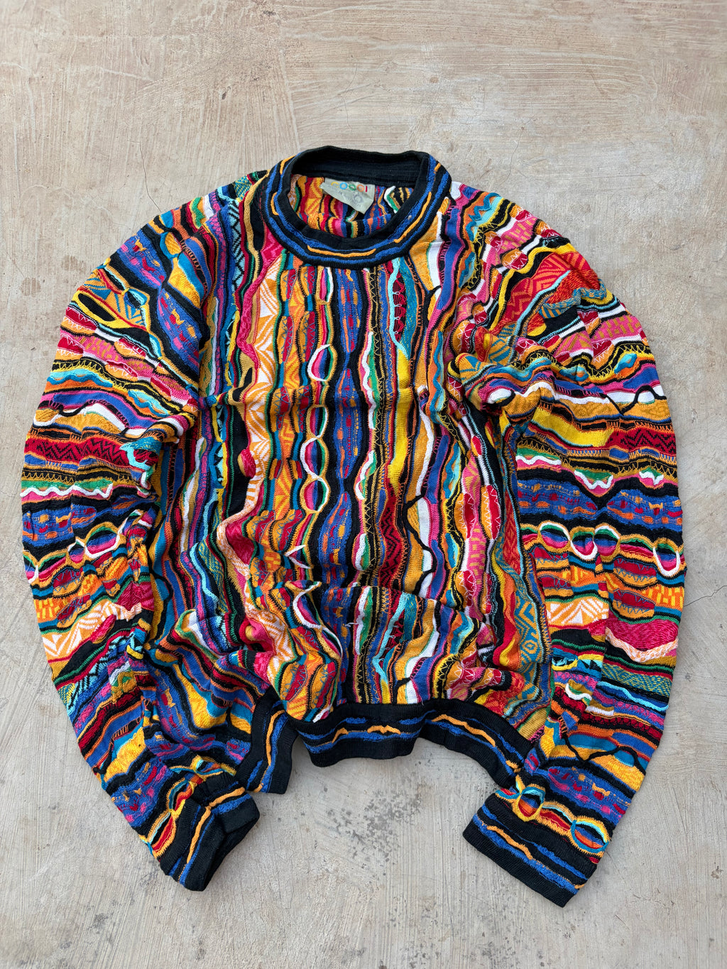 90s Coogi Australia Pure New Wool Knit Sweater Made In Australia M