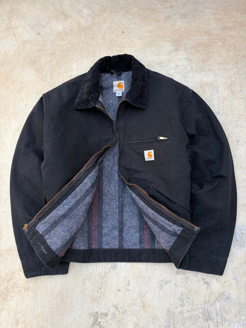 Vintage Carhartt Detroit Jacket J001 BLK L/XL