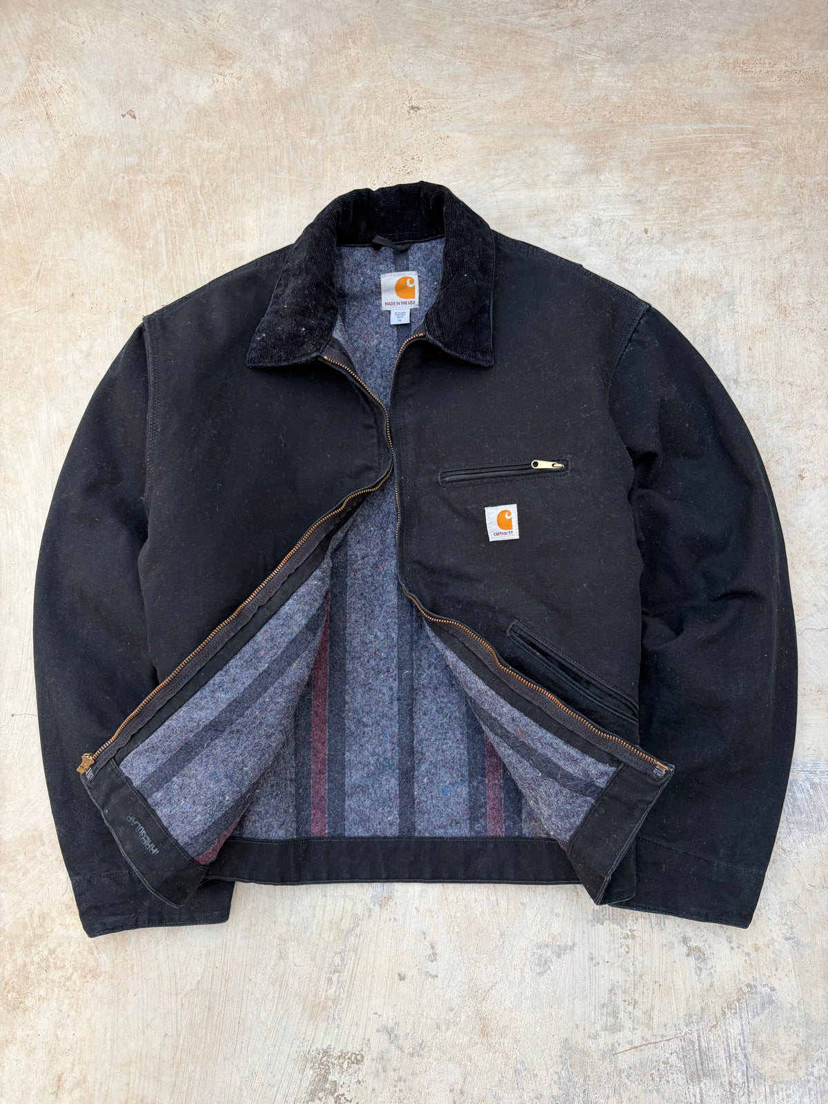 Vintage Carhartt Detroit Jacket J001 BLK L/XL