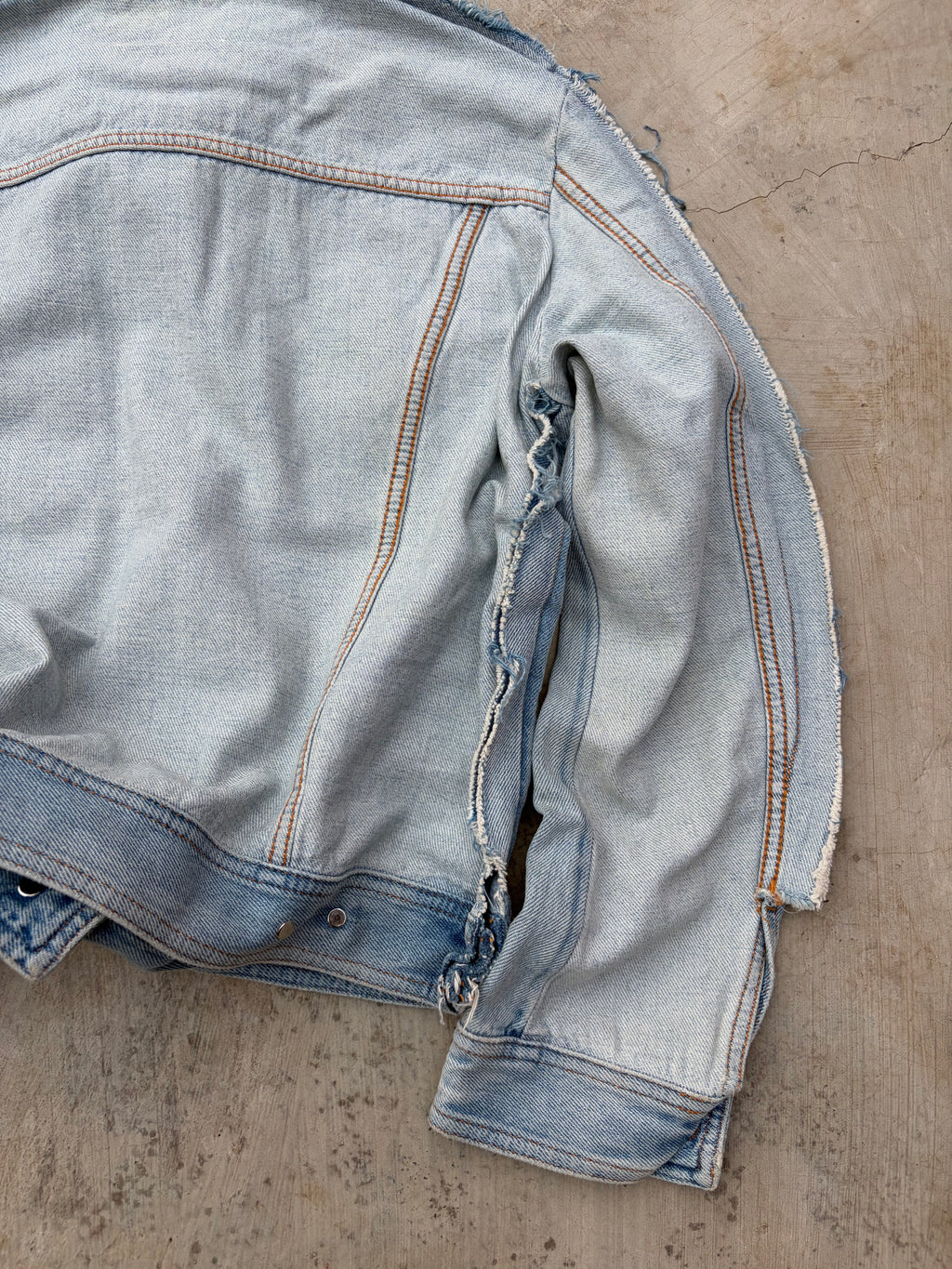 SS2017 Maison Margiela Two Tone Denim Jacket S
