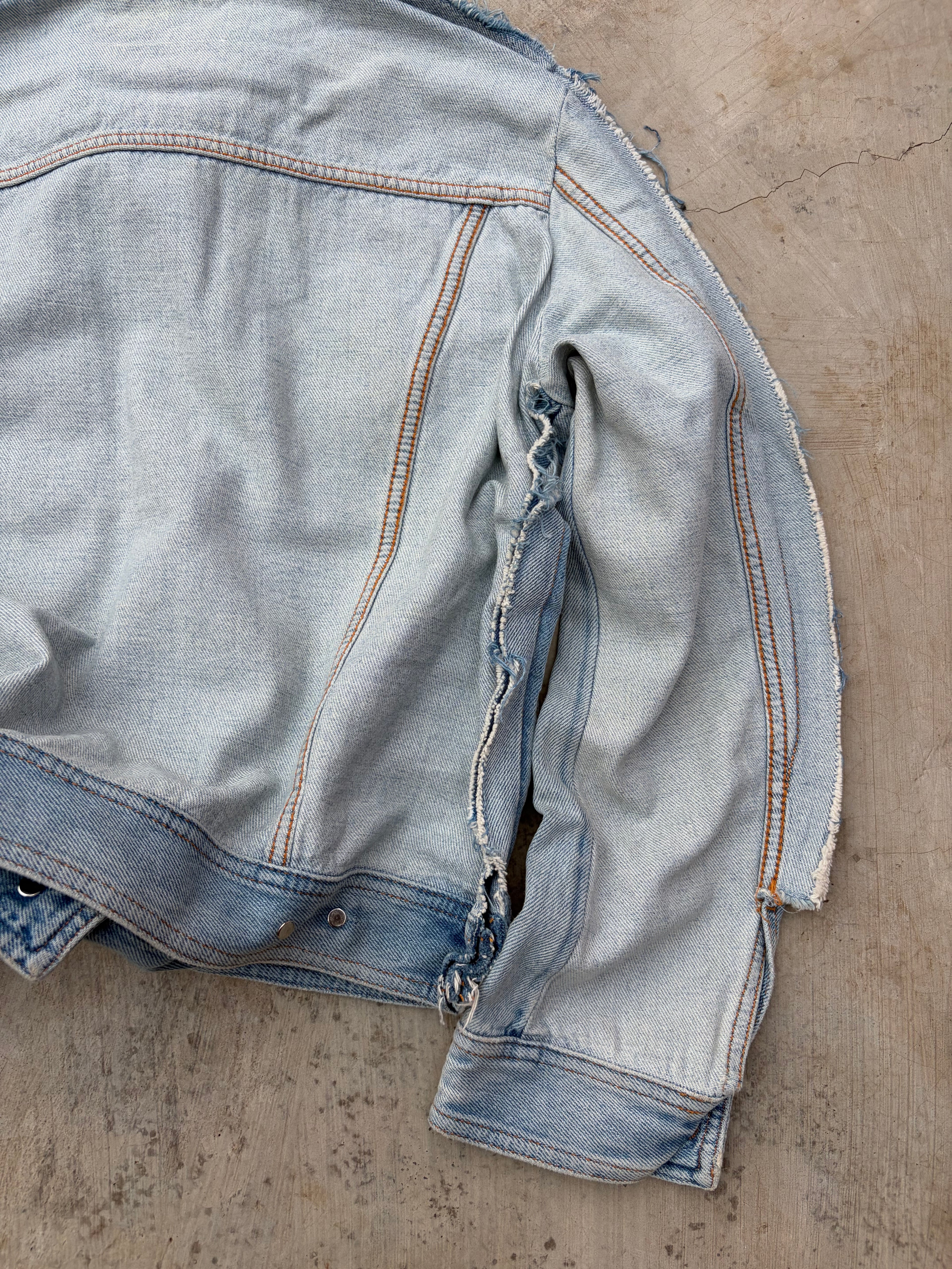 SS2017 Maison Margiela Two Tone Denim Jacket S