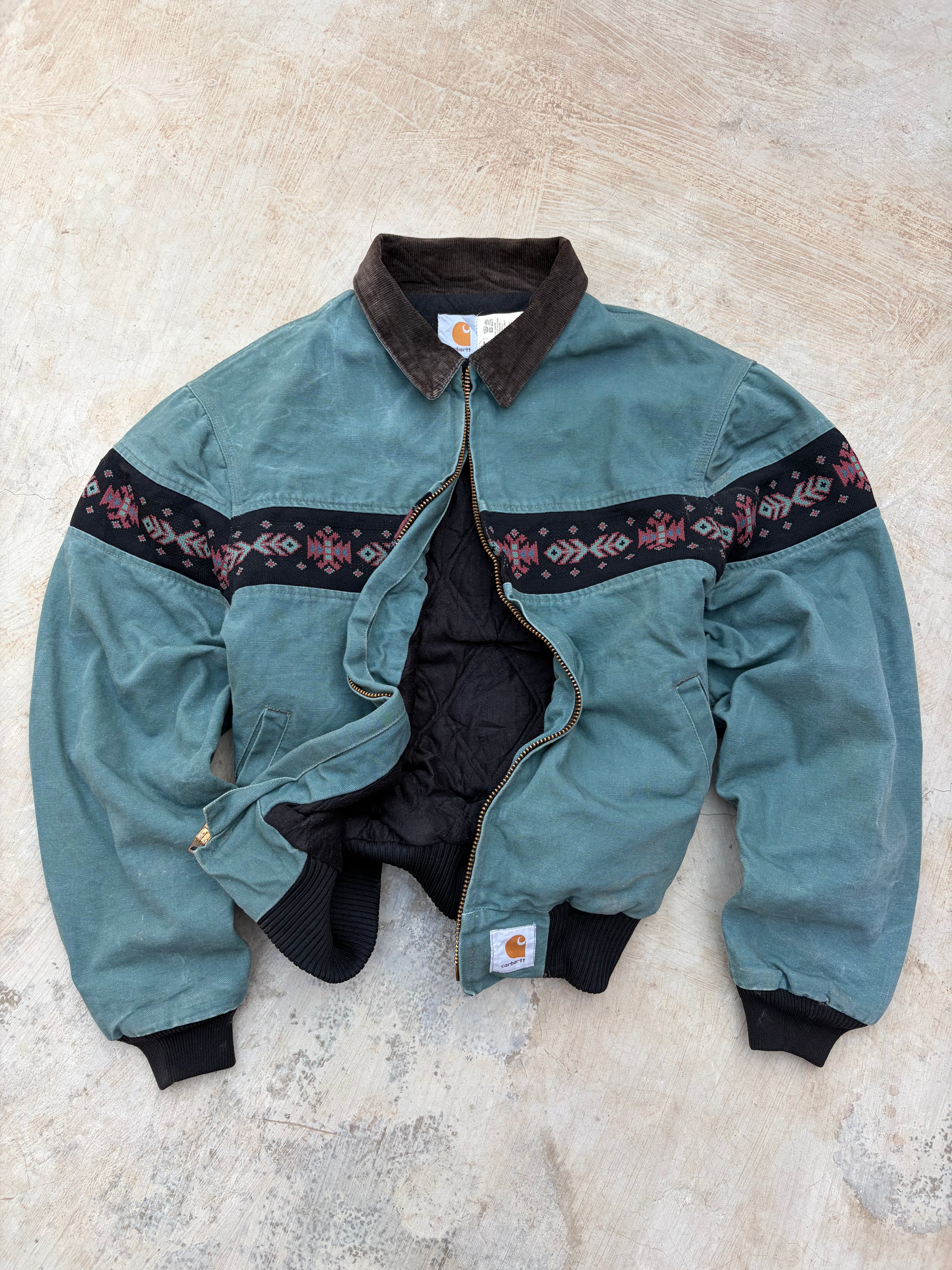 Vintage 90s 1995 Carhartt Aztec Jacket JQ0535 L