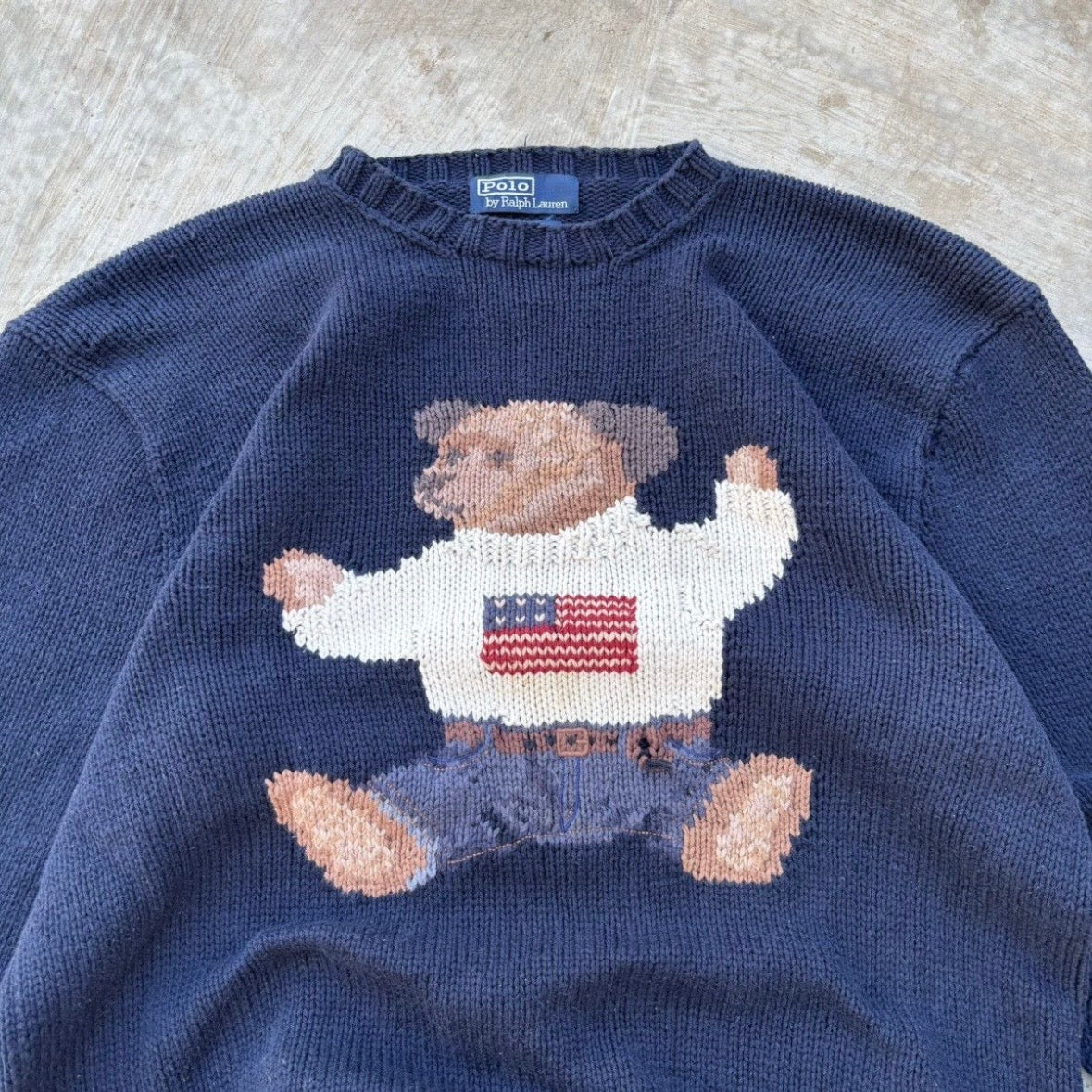 Vintage 90s Polo Kanye West Ralph Lauren Knitwear L