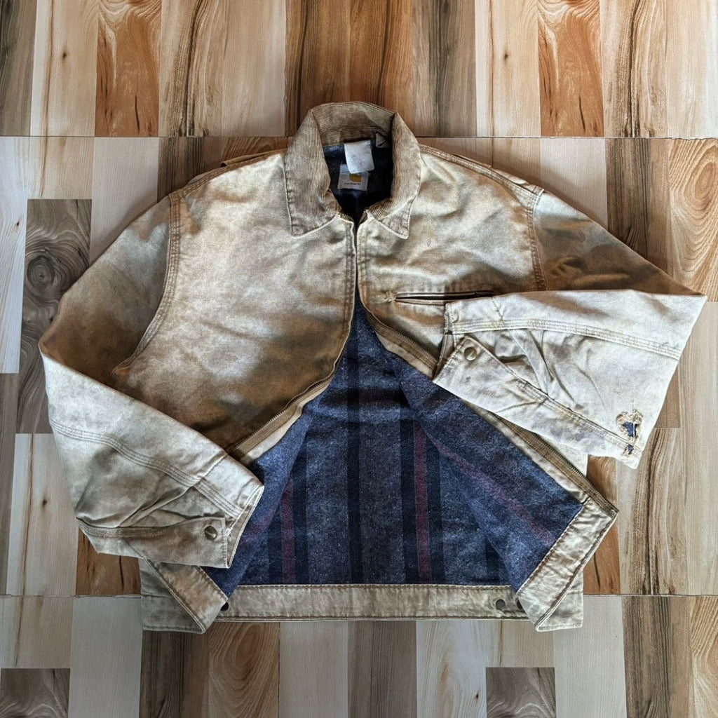 Vintage 80s Carhartt Detroit Jacket Acid Washed M