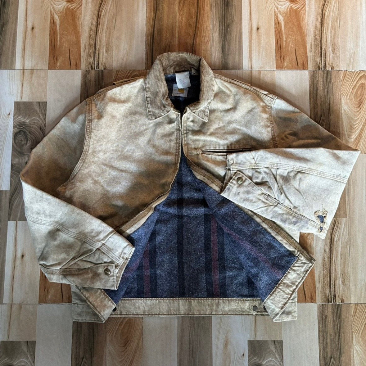 Vintage 80s Carhartt Detroit Jacket Acid Washed M