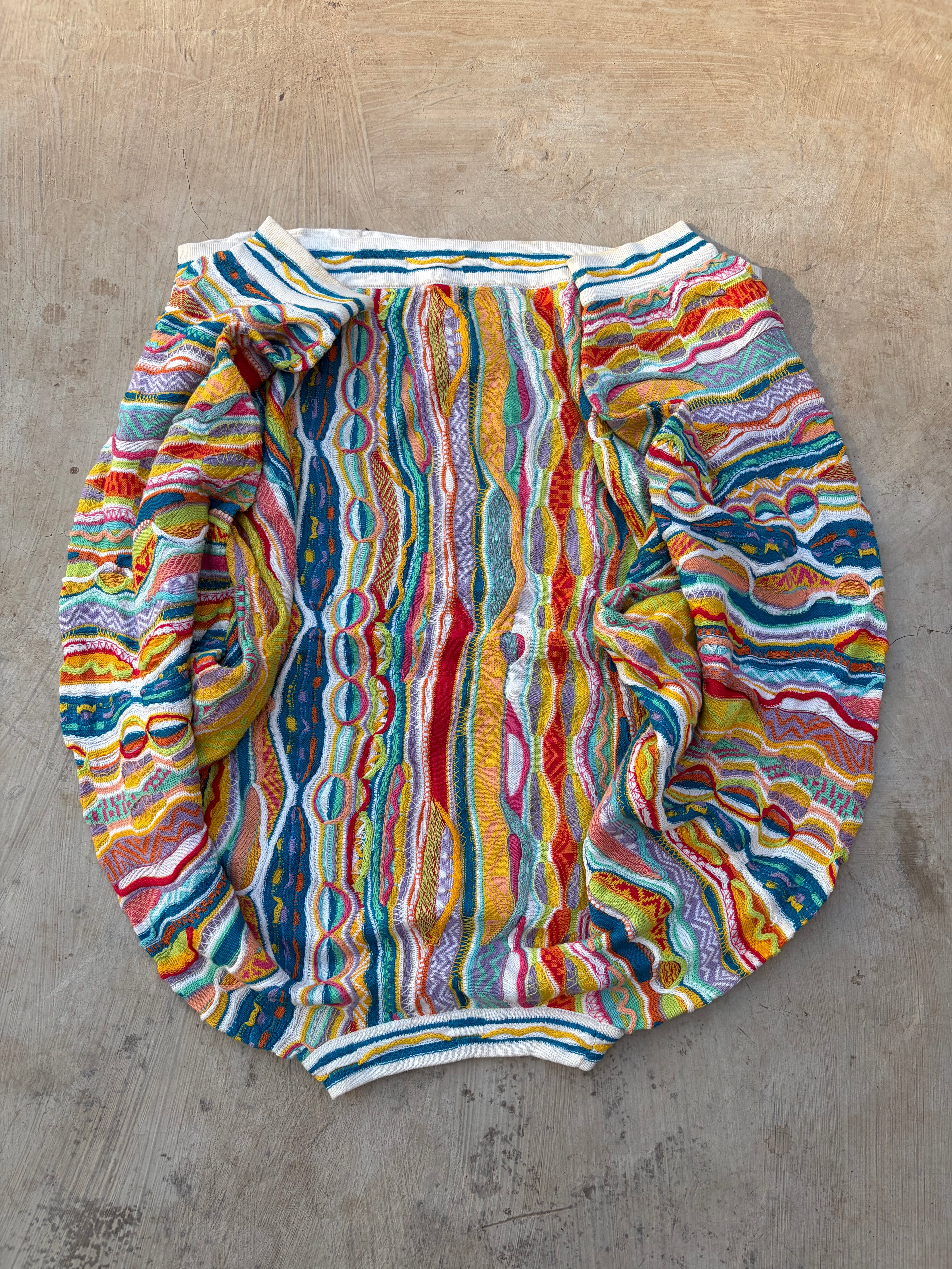 Vintage 90s COOGI Australia 3D Mercerised Cotton Knit Sweater Size L