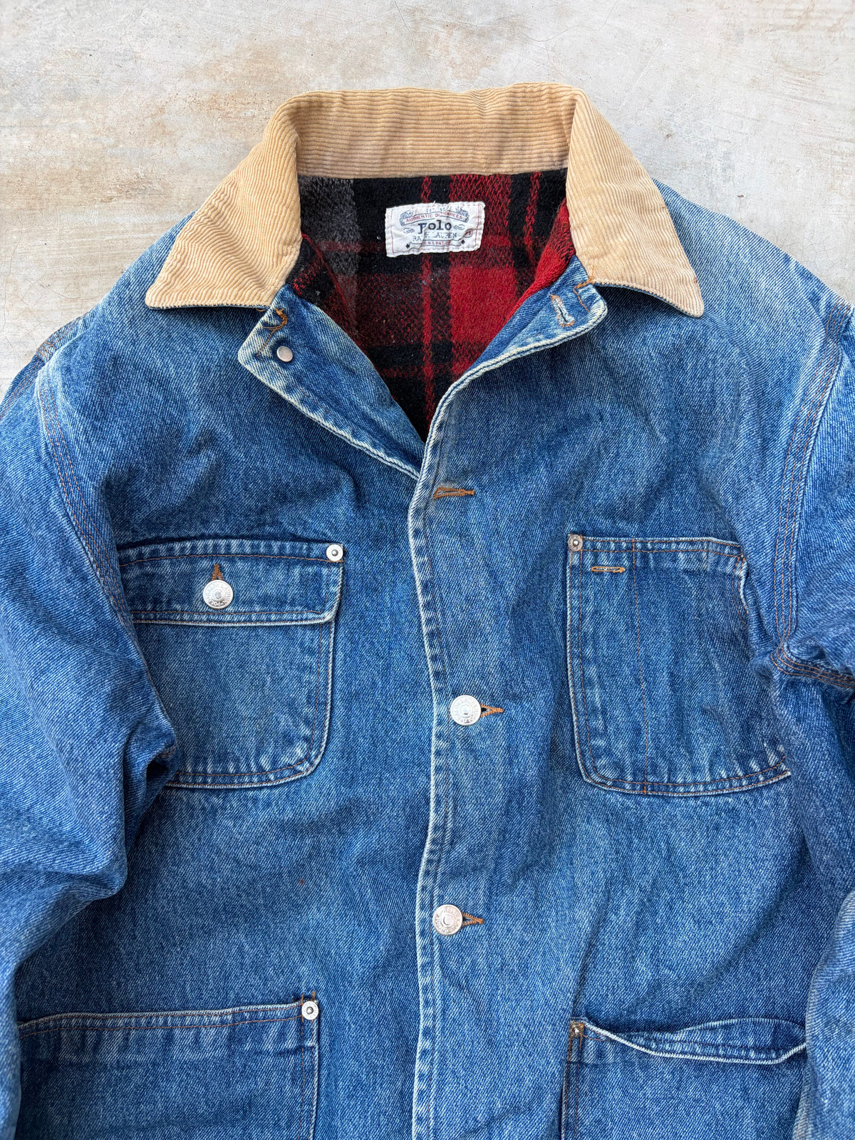 Extremely Rare 80s Polo Ralph Lauren Denim Jacket M/L