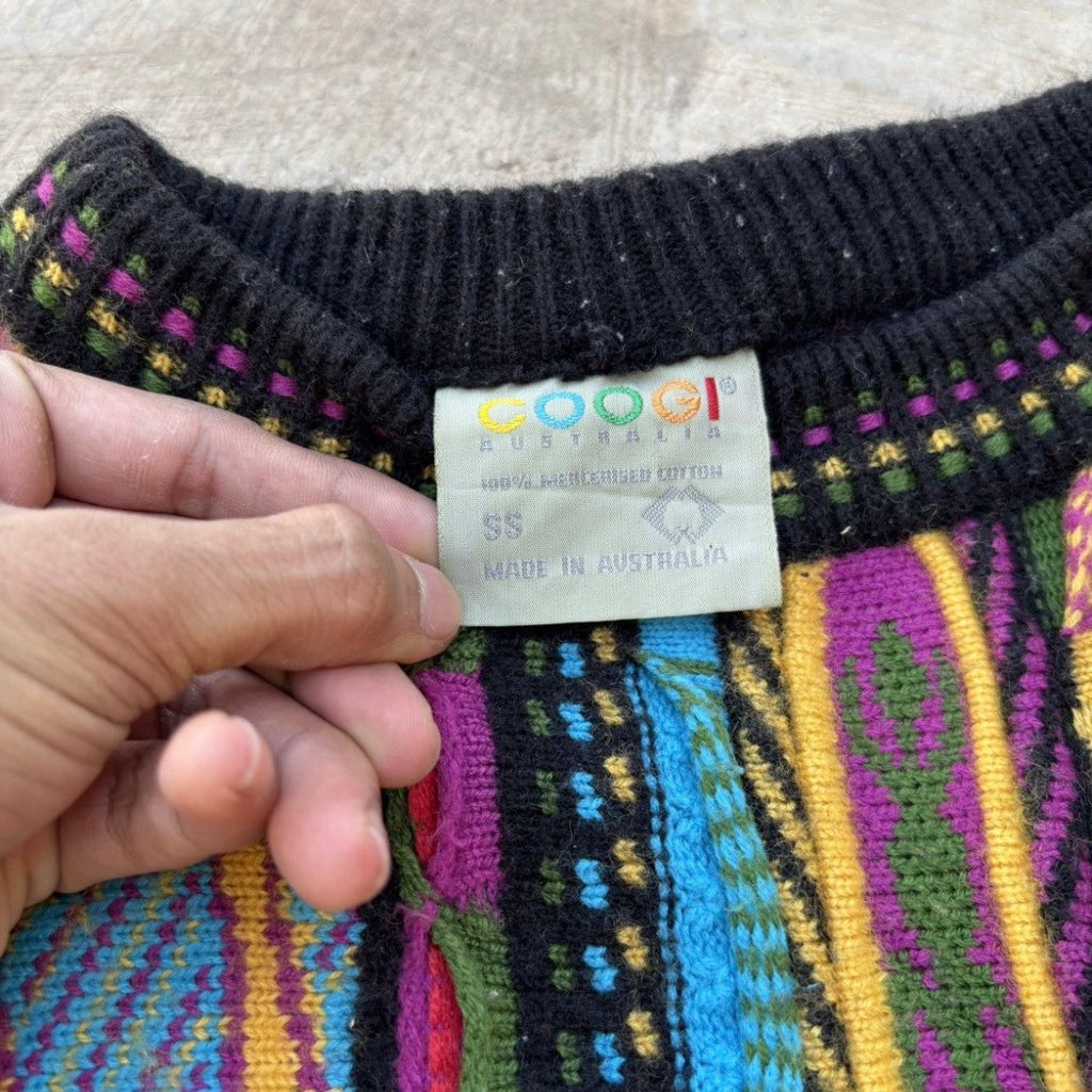 90s Vintage Coogi 3D Knitwear M
