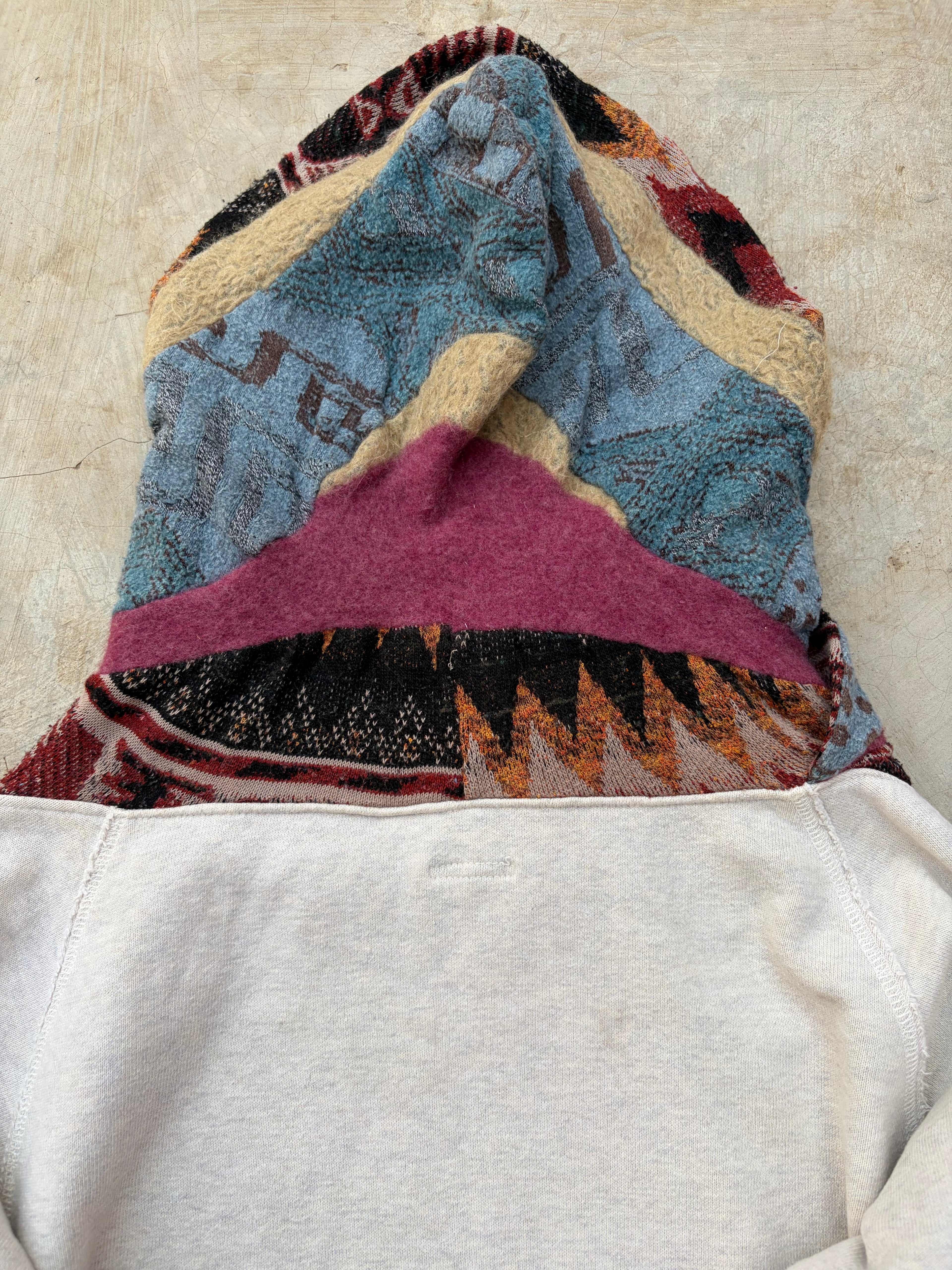 Vintage 00s Kapital Native Navajo Blanket Fleece Hoodie XS