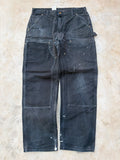 Vintage 00s Carhartt Double Knee Pant Black Faded 36