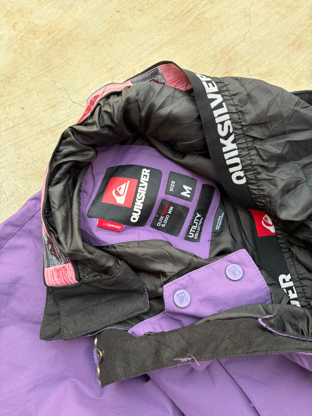 Vintage 00s Quiksilver Purple Insulated Snow Ski Pants 34