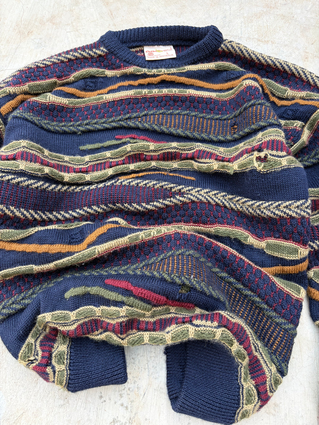 Vintage 90s Geccu Coogi Style Sweater L