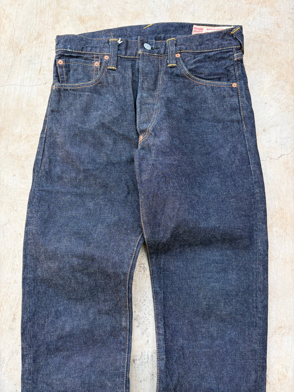 Vintage 00s Evisu Selvedge Denim Jeans Yellow Diacock 30