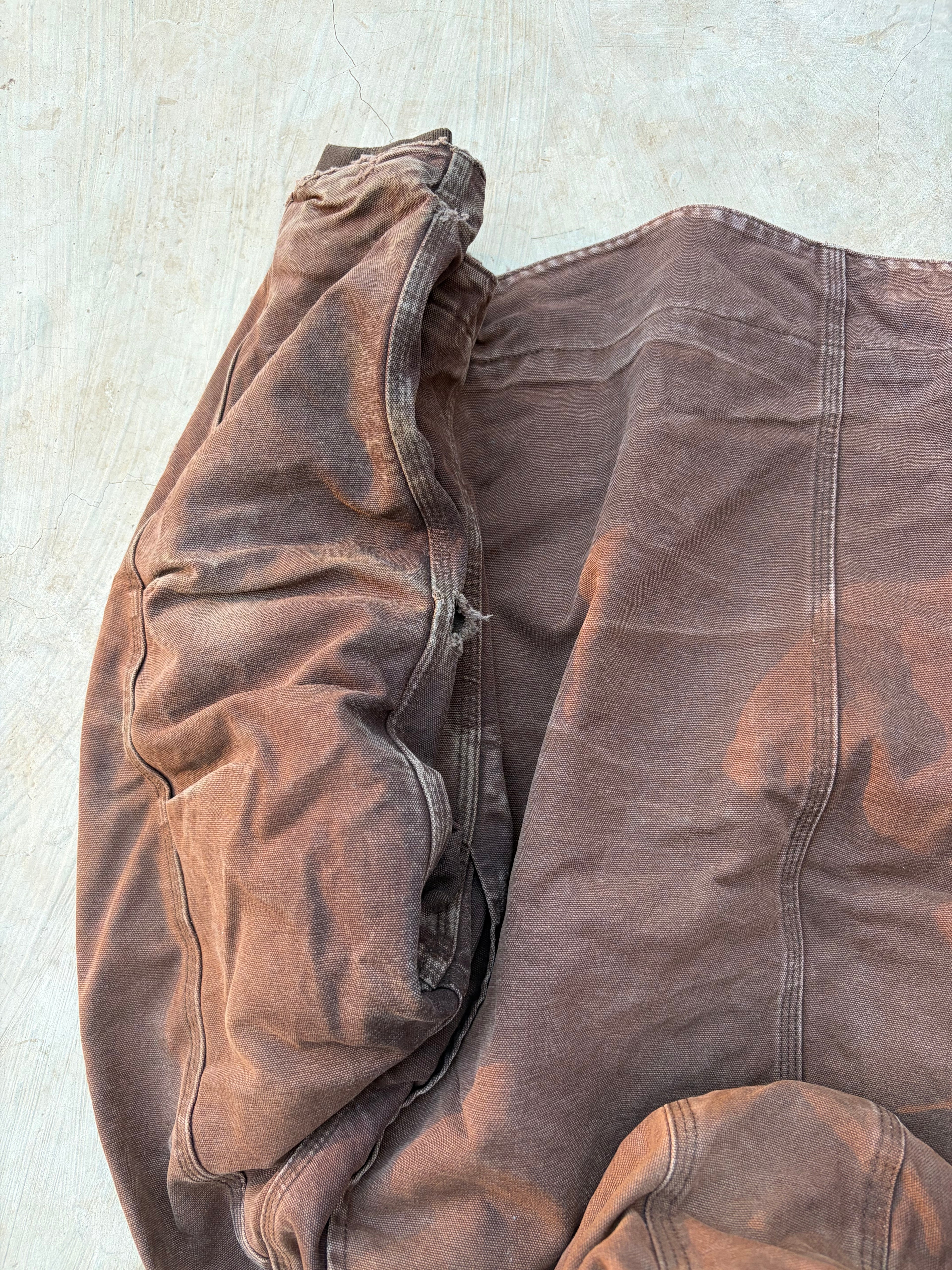 Vintage 00s Carhartt J141 DKD Active Jacket Brown Distressed USA Workwear L