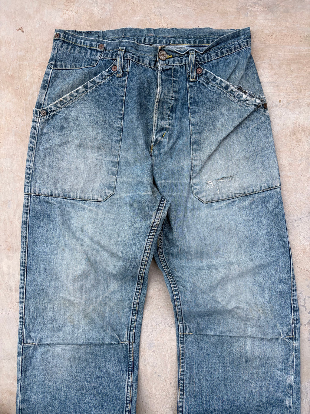 Rare Vintage Levi’s Engineered Jeans – Asymmetric Button Fly Denim 34