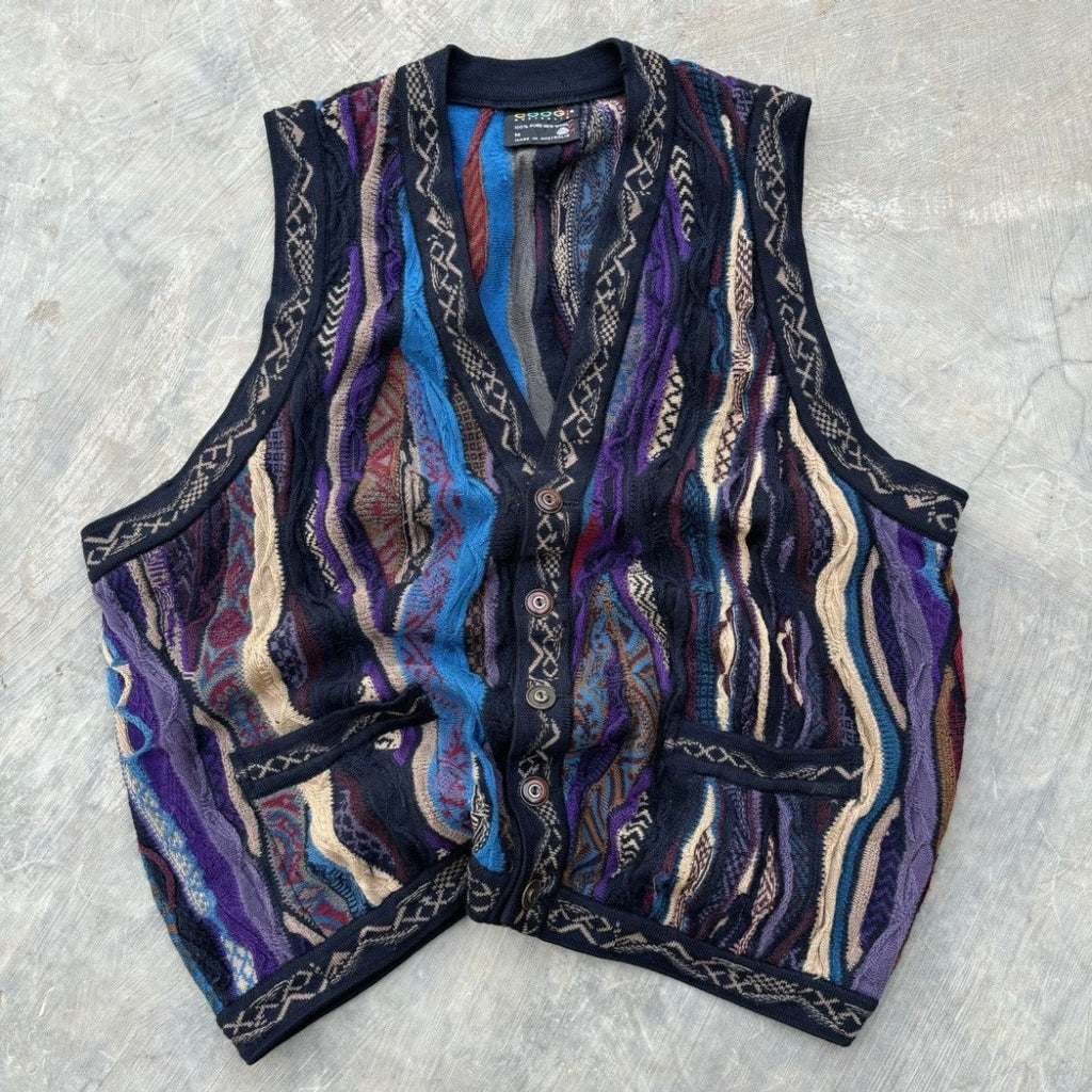 Vintage 90s Coogi Vest Knitwear L
