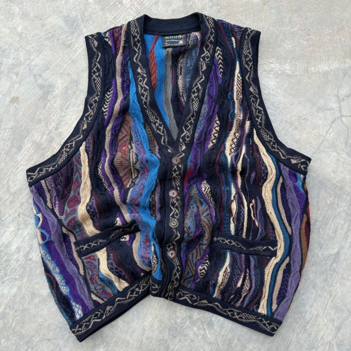 Vintage 90s Coogi Vest Knitwear L