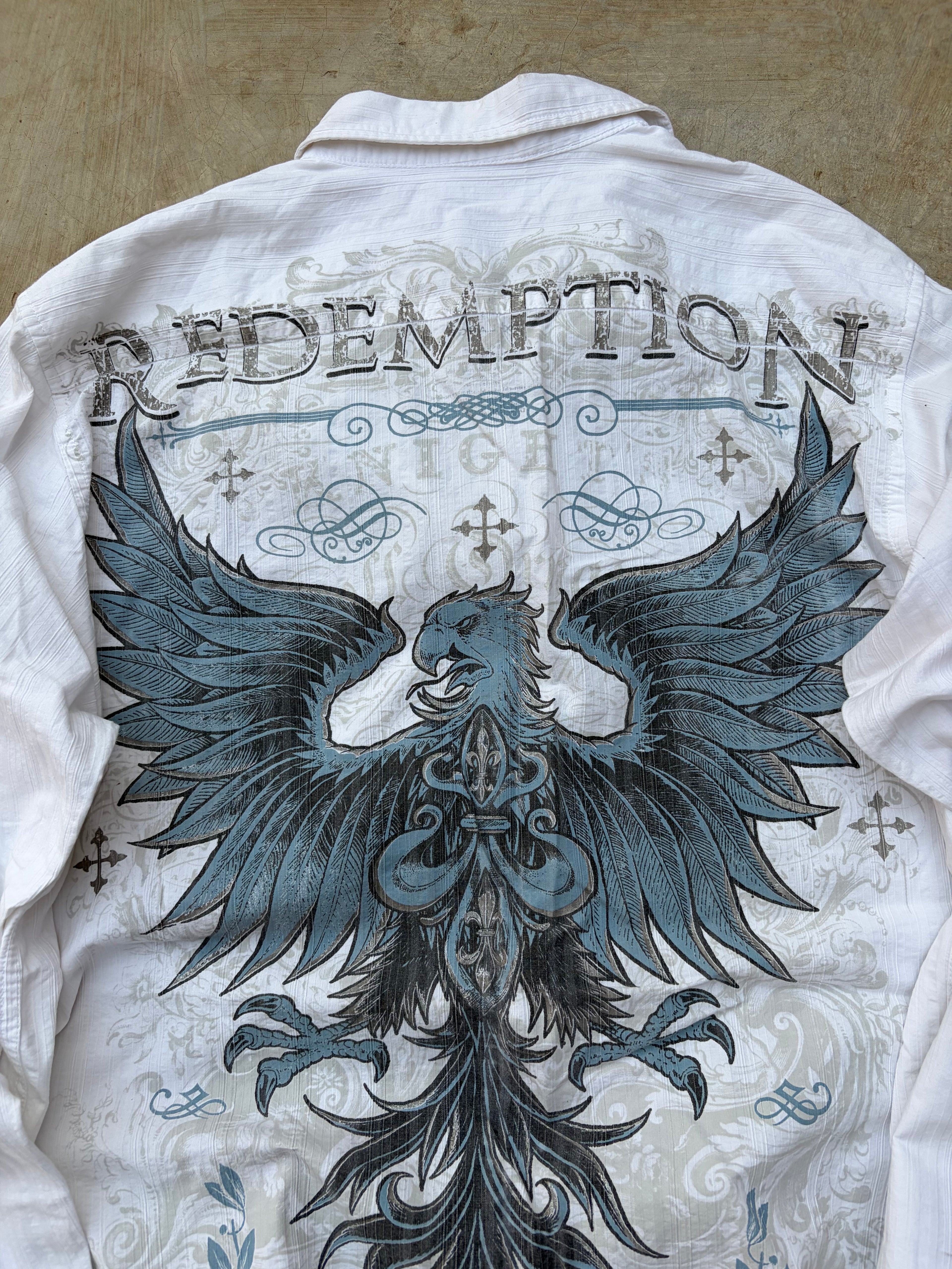 Vintage Helix Y2K "Redemption" Shirt L