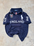 Vintage Polo Ralph Lauren England 21 Big Pony Polo Shirt S