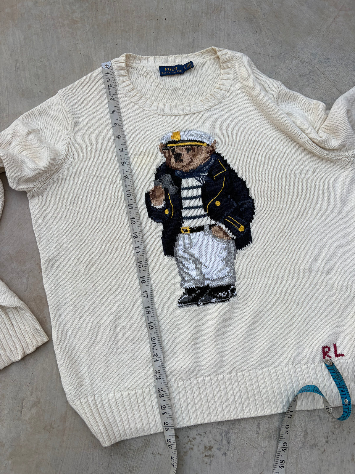 Vintage Polo Ralph Lauren Polo Bear Sailor Sweater M/L