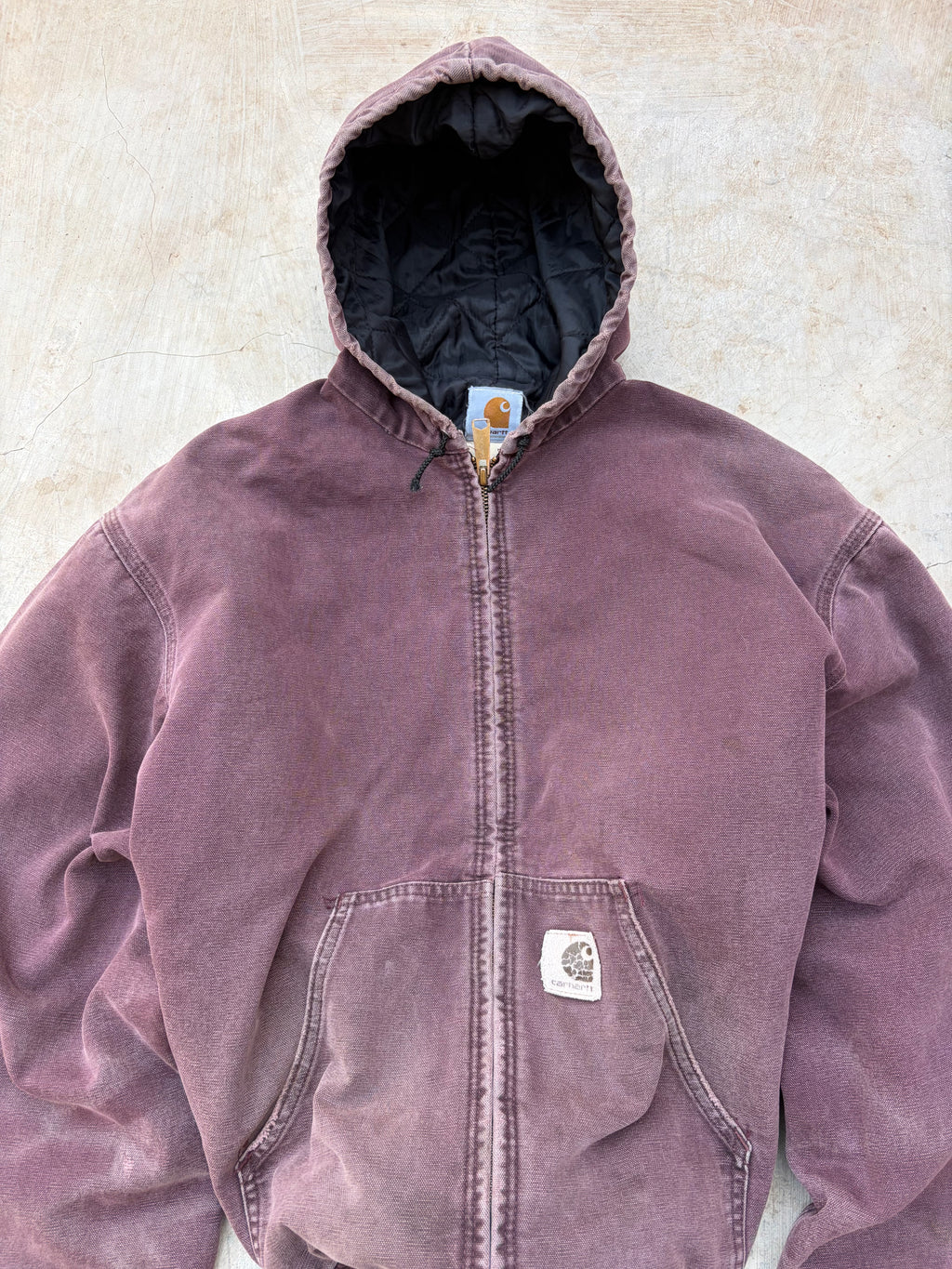 Vintage 1999 Sunfaded Carhartt Active Jacket J06 BRG XL