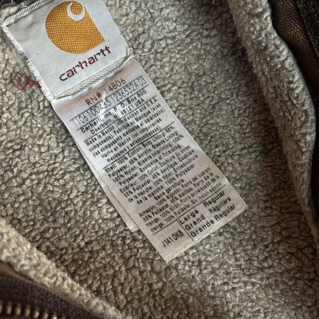Vintage 00s Carhartt Hooded Active Jacket J141DKB L
