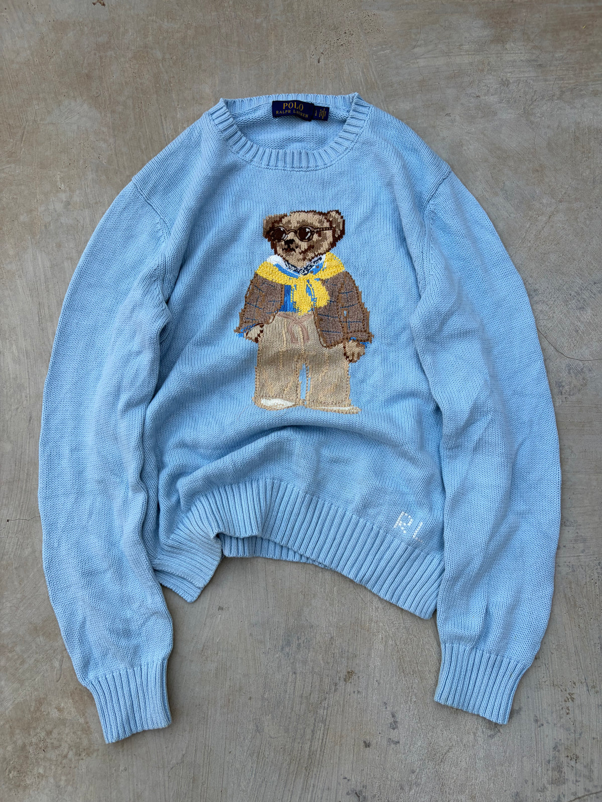 Vintage Polo Ralph Lauren Polo Bear Sweater M
