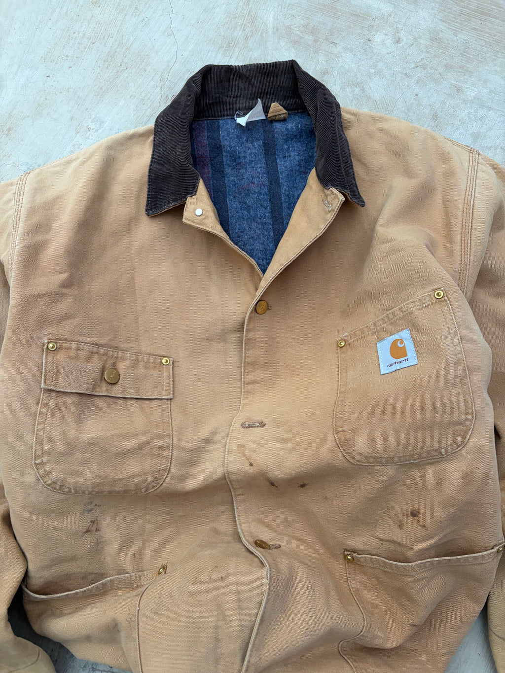 Vintage 80s Carhartt Chore Coat Jacket XL