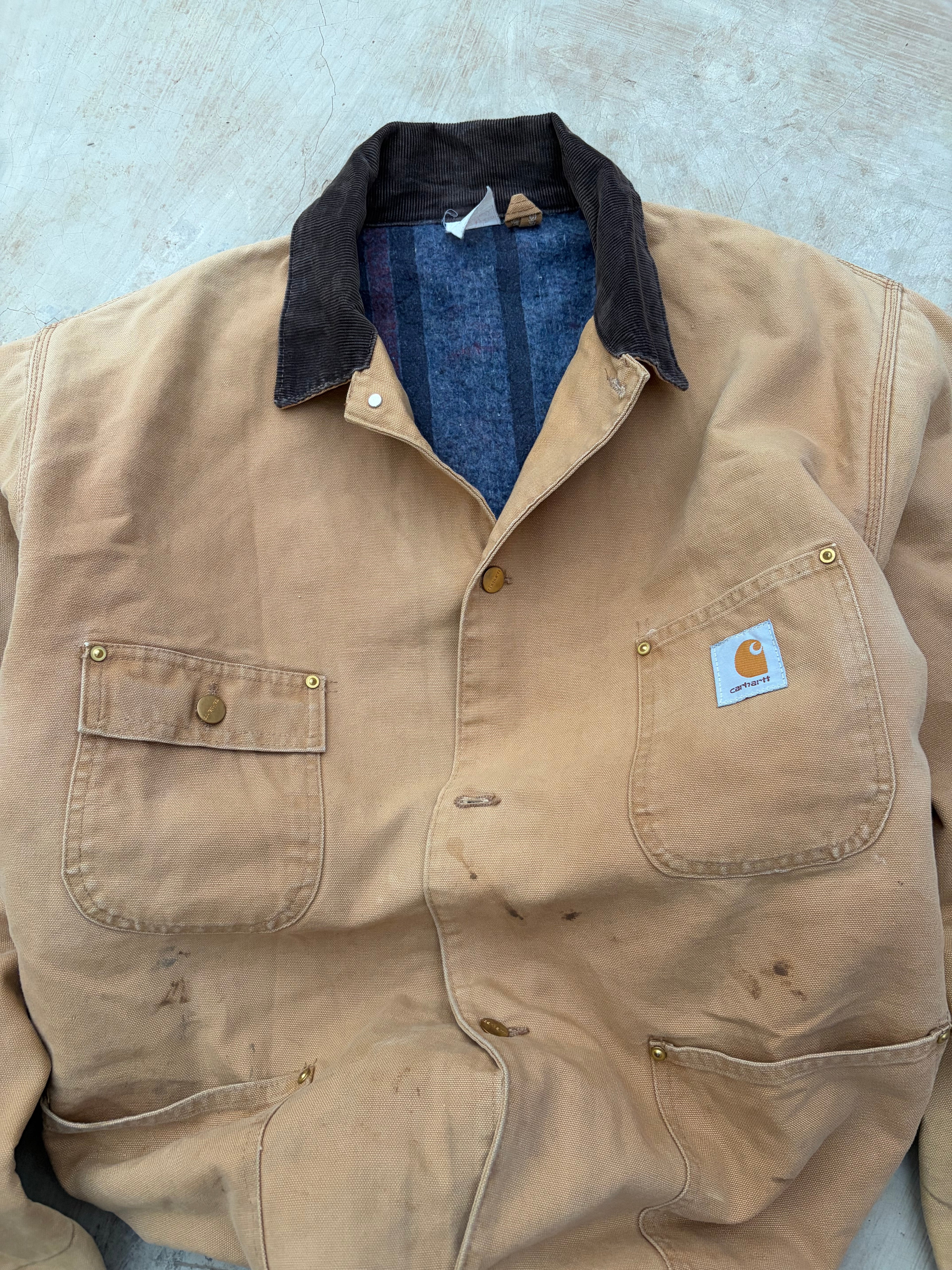 Vintage 80s Carhartt Chore Coat Jacket XL