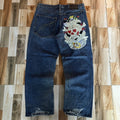Vintage 00s Edhardy Skull Love Baggy Jeans 42