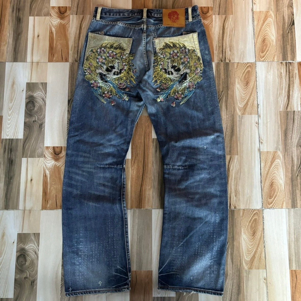 Crazy Edhardy Y2K Skull Jeans 34