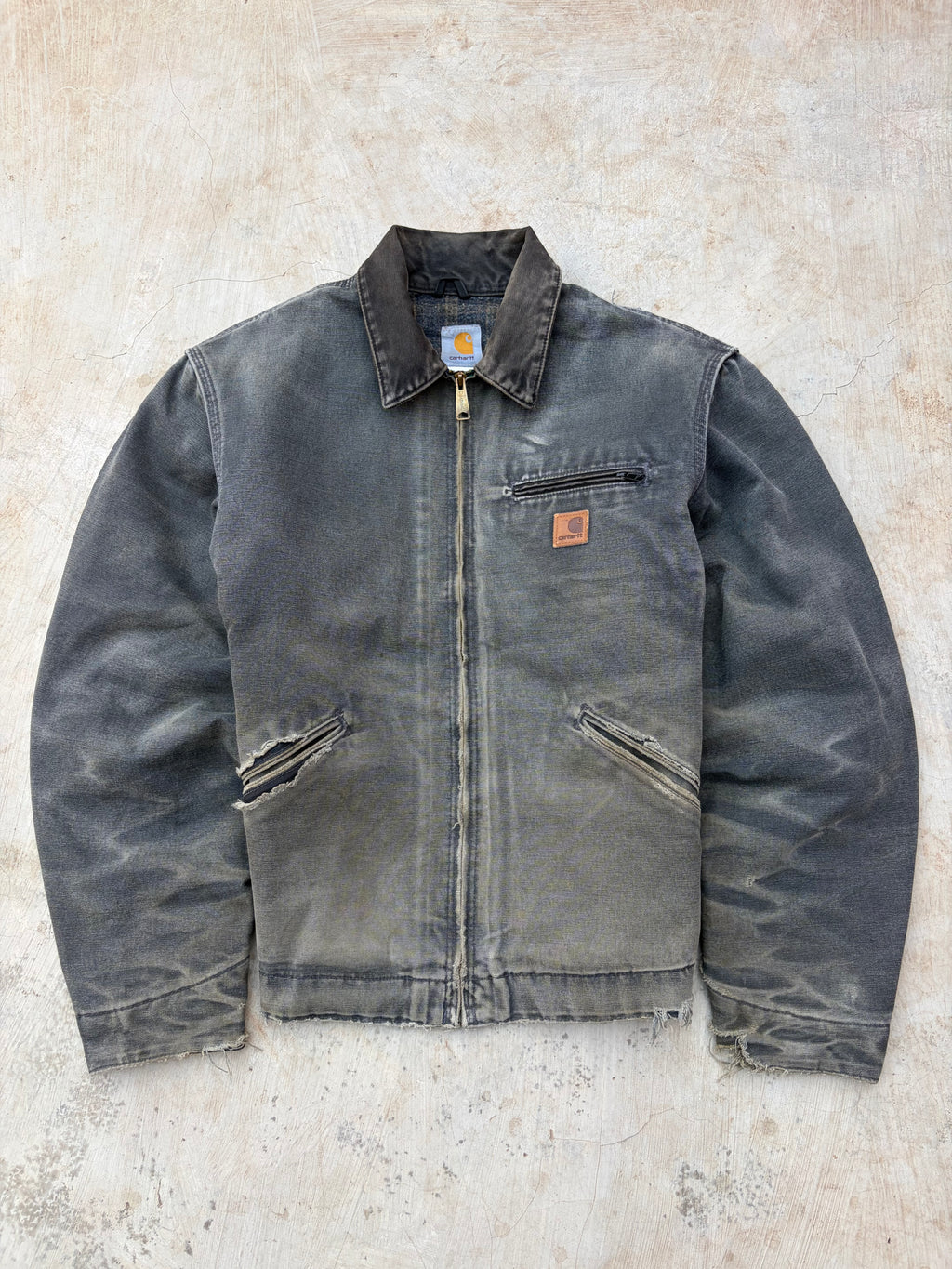 Vintage 00s Sunfaded Carhartt Detroit Jacket J97 PTL L