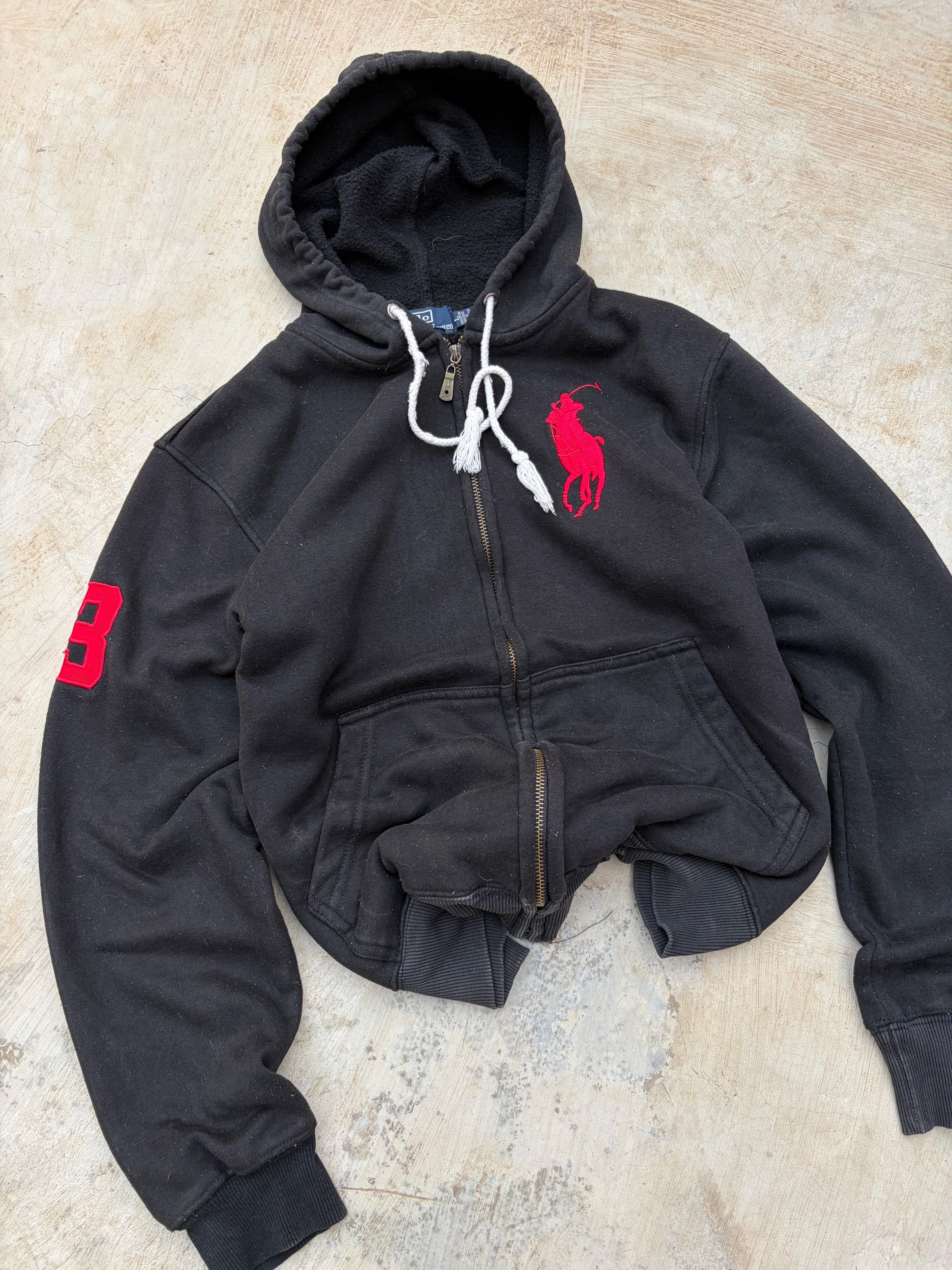 Vintage 90s Polo Ralph Lauren Zip Hoodie M