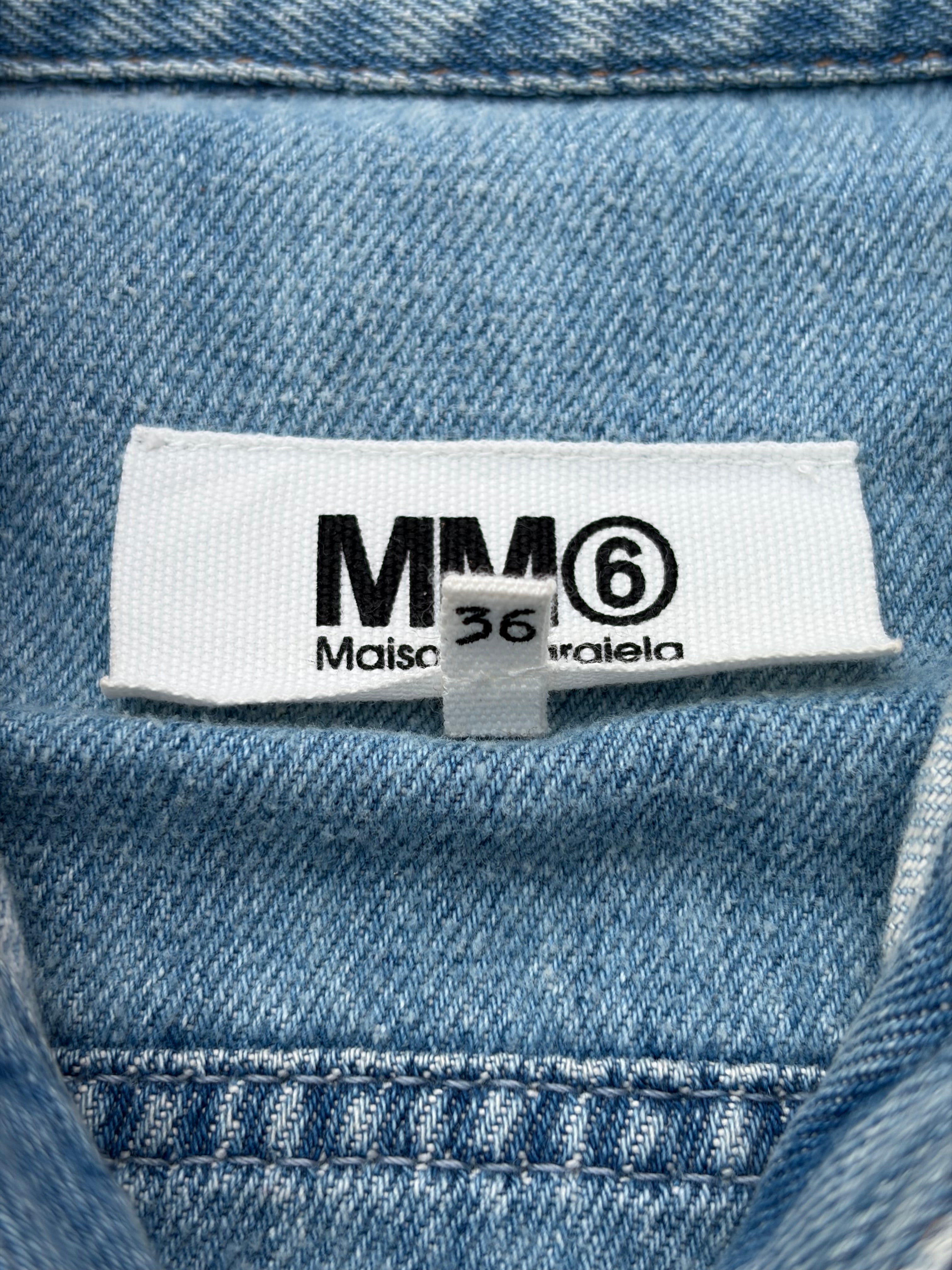 SS2017 Maison Margiela Two Tone Denim Jacket S