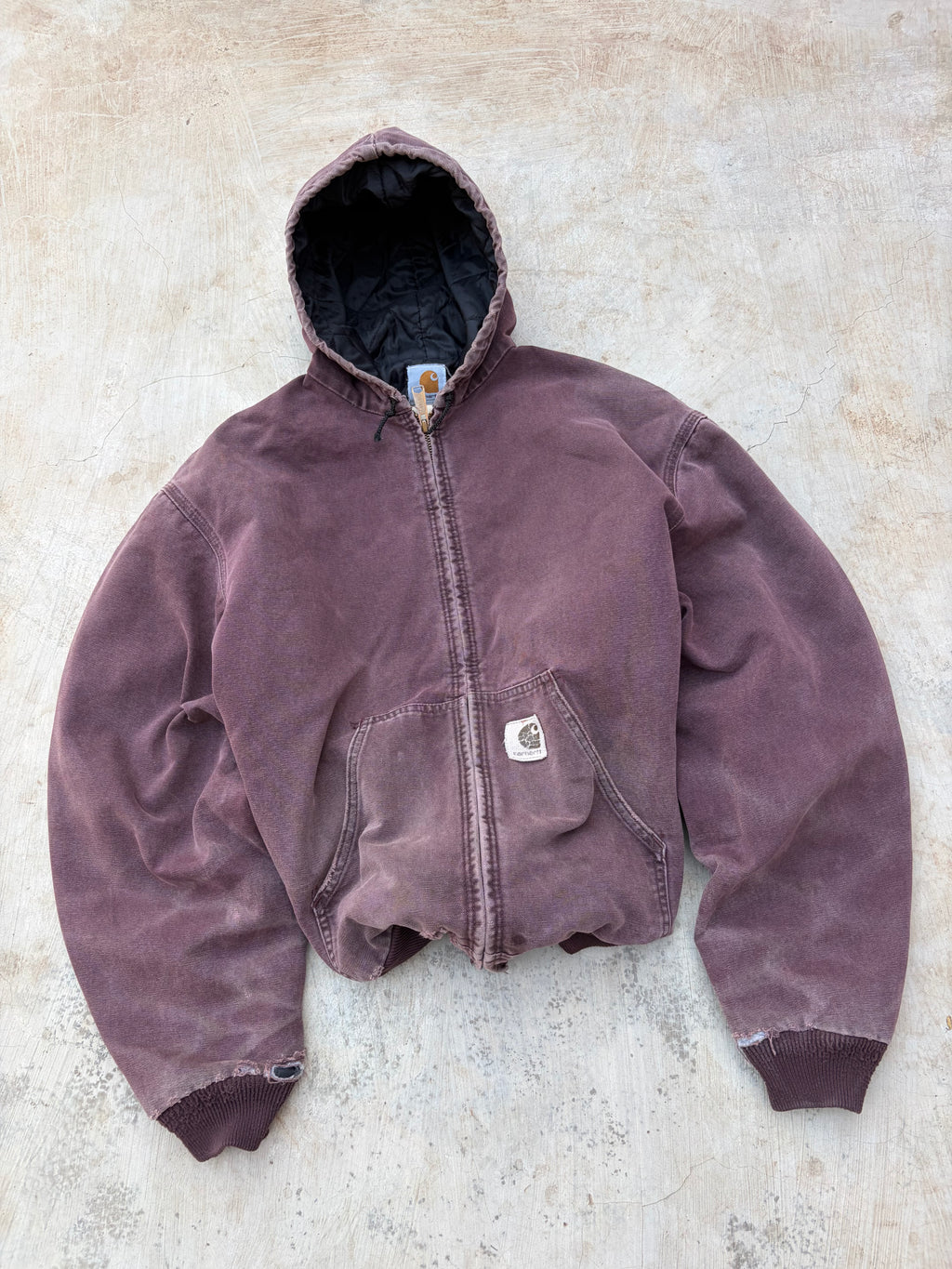 Vintage 1999 Sunfaded Carhartt Active Jacket J06 BRG XL
