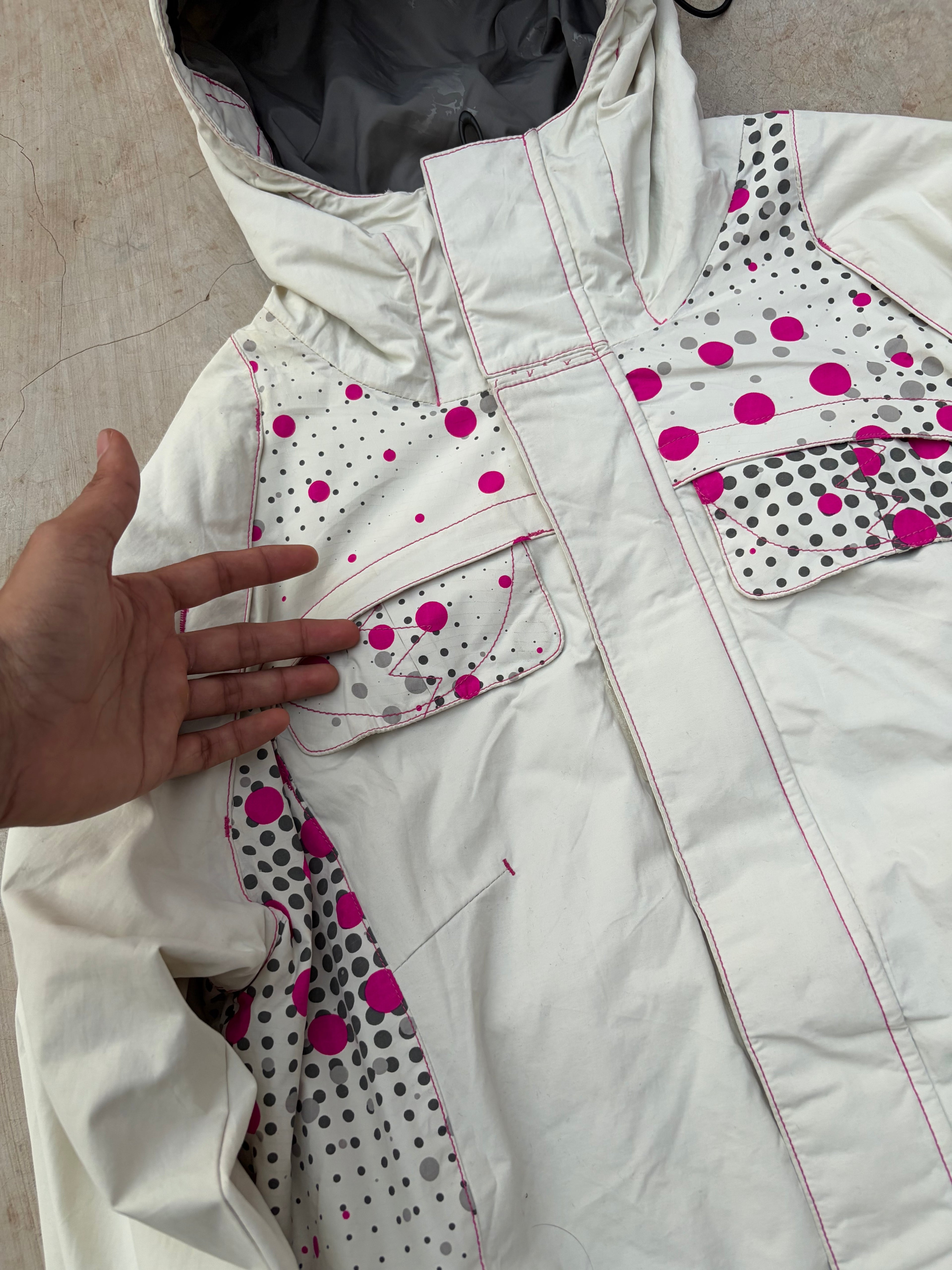 Vintage 00s Oakley Road Fuel Snow Insulated Jacket Polka Dot Panel M