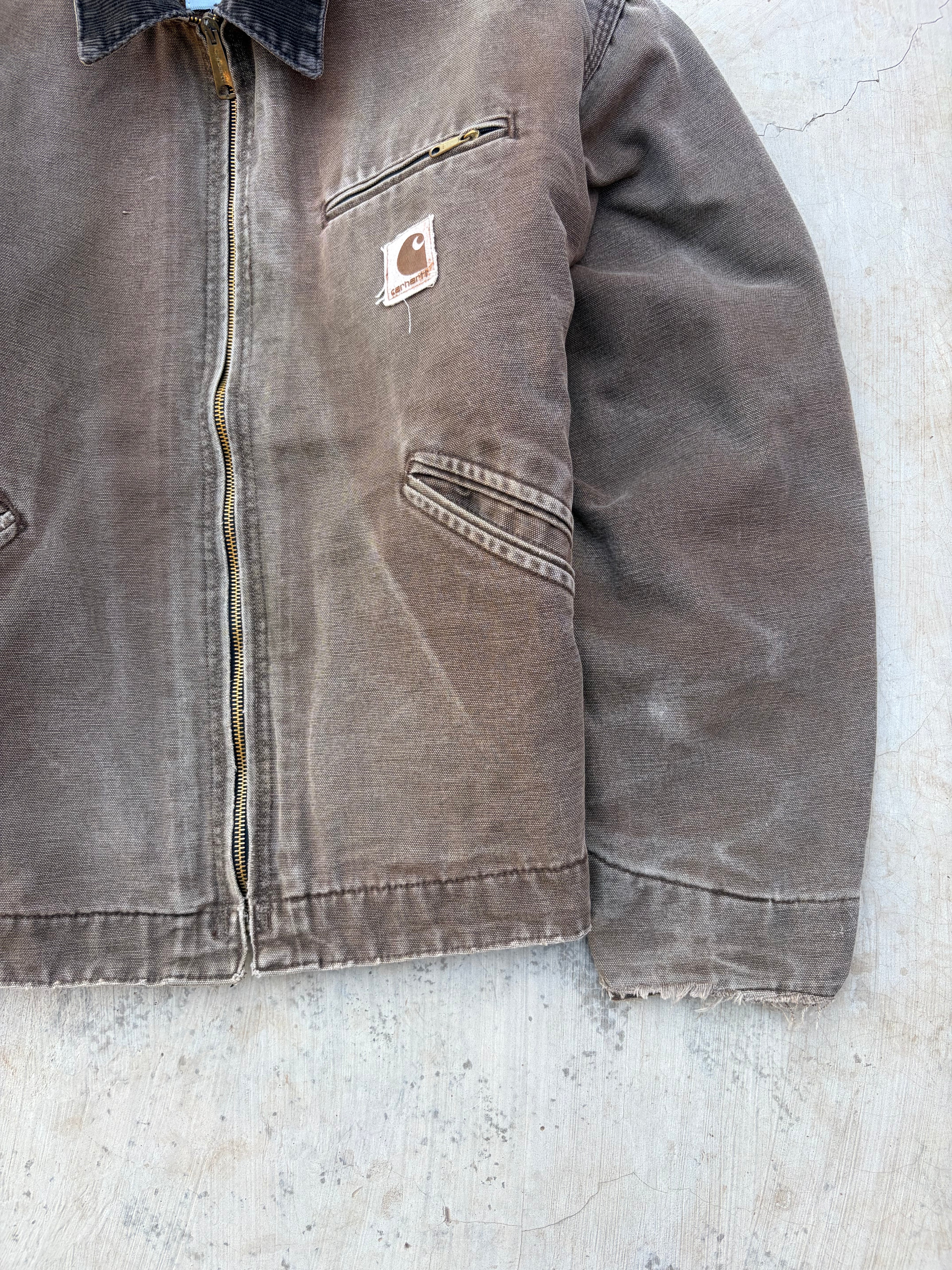 1998 Sunfaded Carhartt Detroit Jacket J43 CHT L