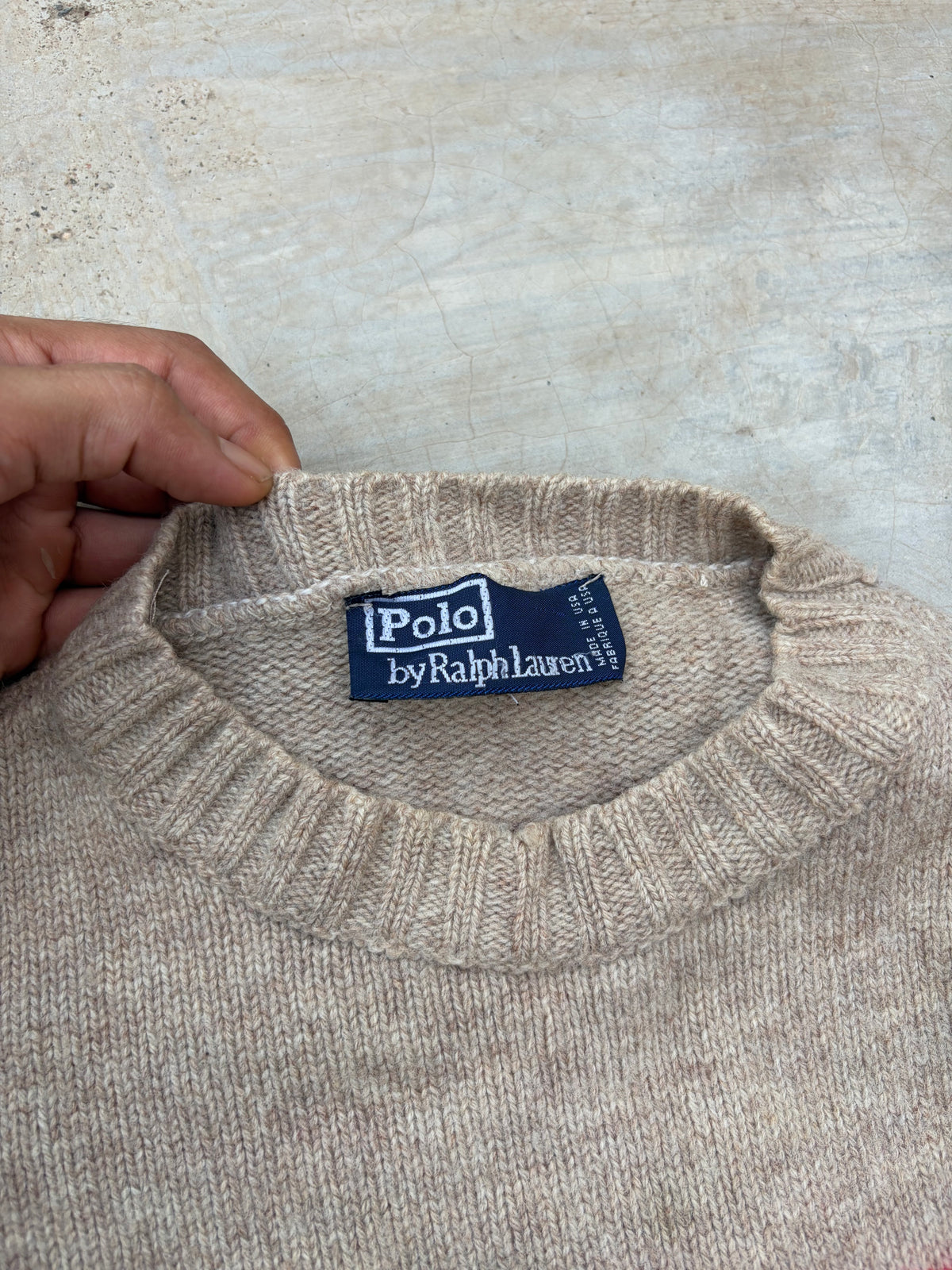 Vintage Polo Ralph Lauren American Flag Sweater M